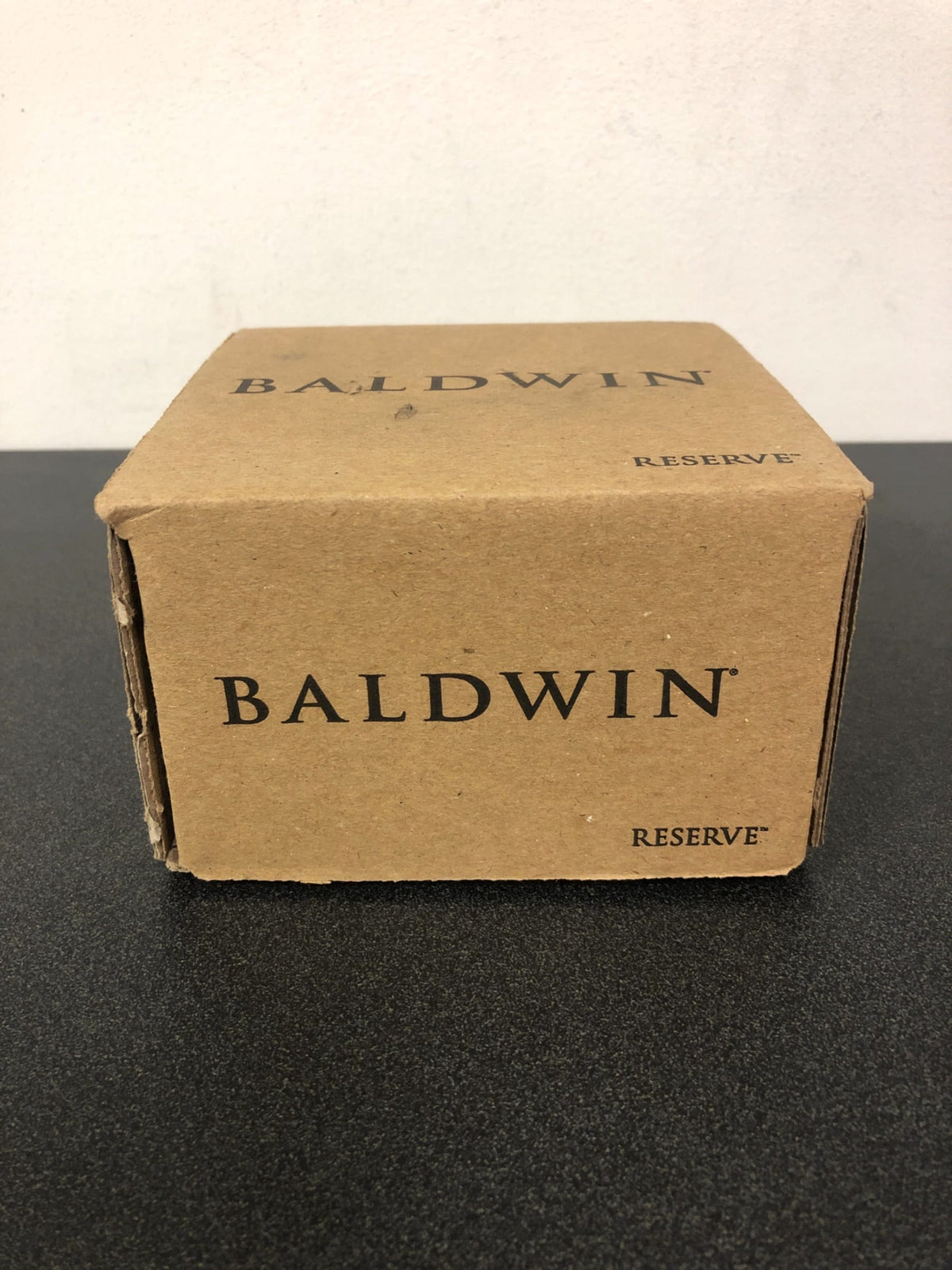 Contemporary Non-Turning One-Sided Surface Mount Dummy Door Knob with Round Rosette from the Reserve Collection - Satin Nickel
