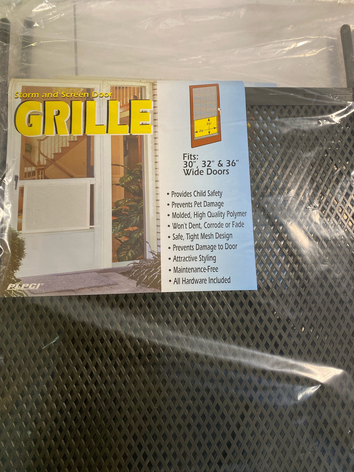 Prime-Line Prime-Line 20 in. L Bronze Plastic Screen Door Grille 1 pc