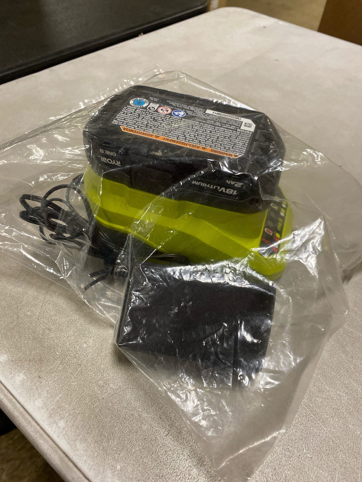 Ryobi PSK005 ONE+ 18V Lithium-Ion 2.0 Ah Compact Battery and Charger Starter Kit