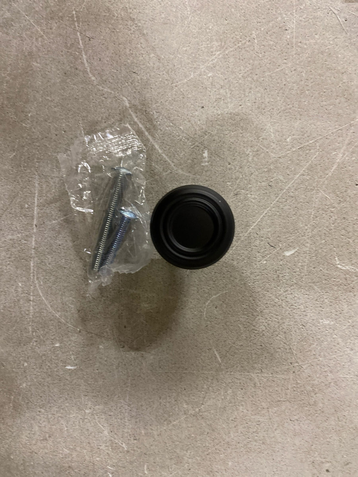 Amerock BP36774FB Ville 1-1/8 Inch Mushroom Cabinet Knob - Matte Black