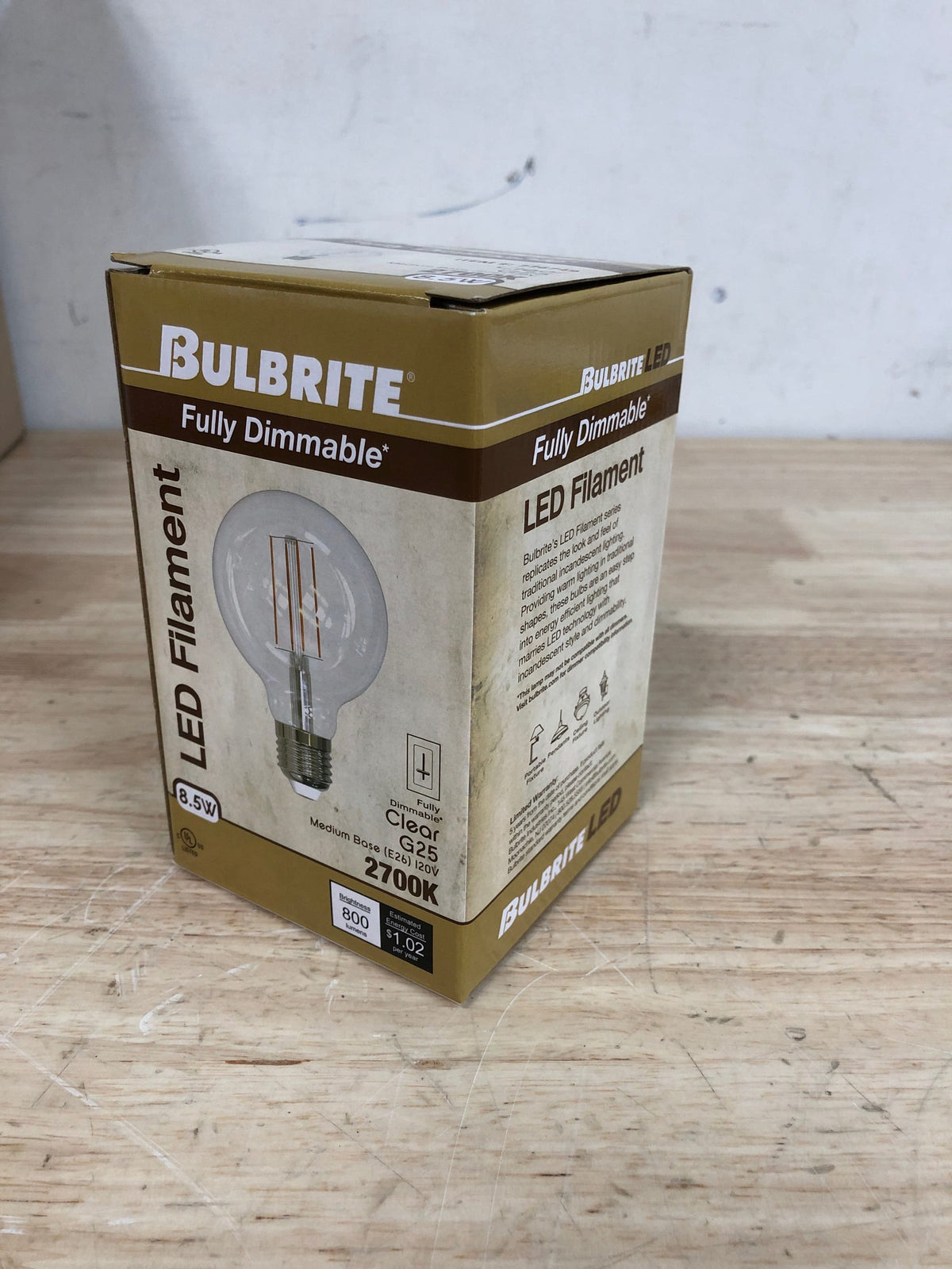 Bulbrite 776749 - LED8G25/27K/FIL/4/JA8 G25 Globe LED Light Bulb