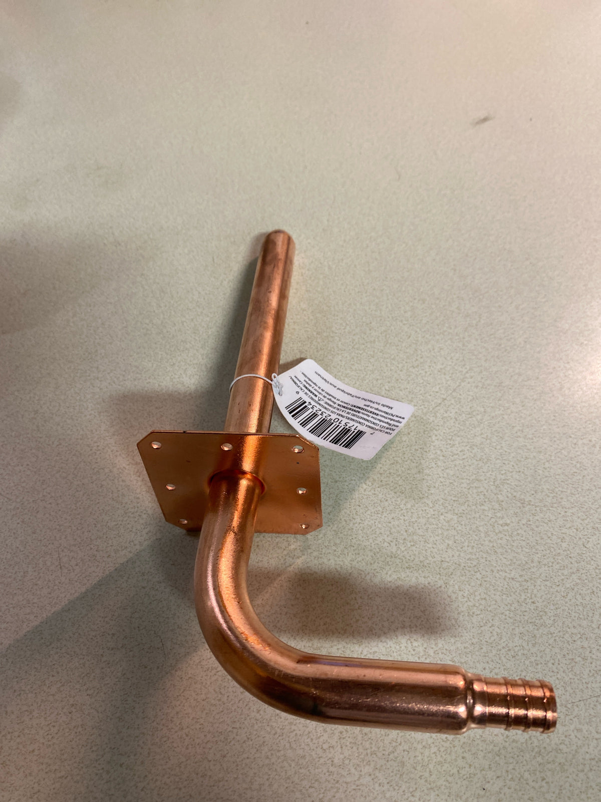 Jones Stephens S72011 ½" F1807 PEX Stub Out Elbow with Square Mounting Flange, 3-1/2" x 8" - N/A