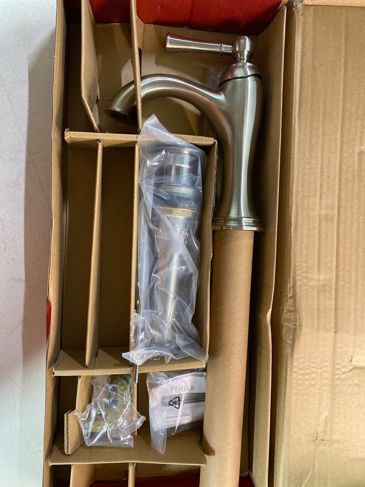 Pfister LG42-TB0K Tisbury 1.2 GPM Single Hole Bathroom Faucet - Brushed Nickel