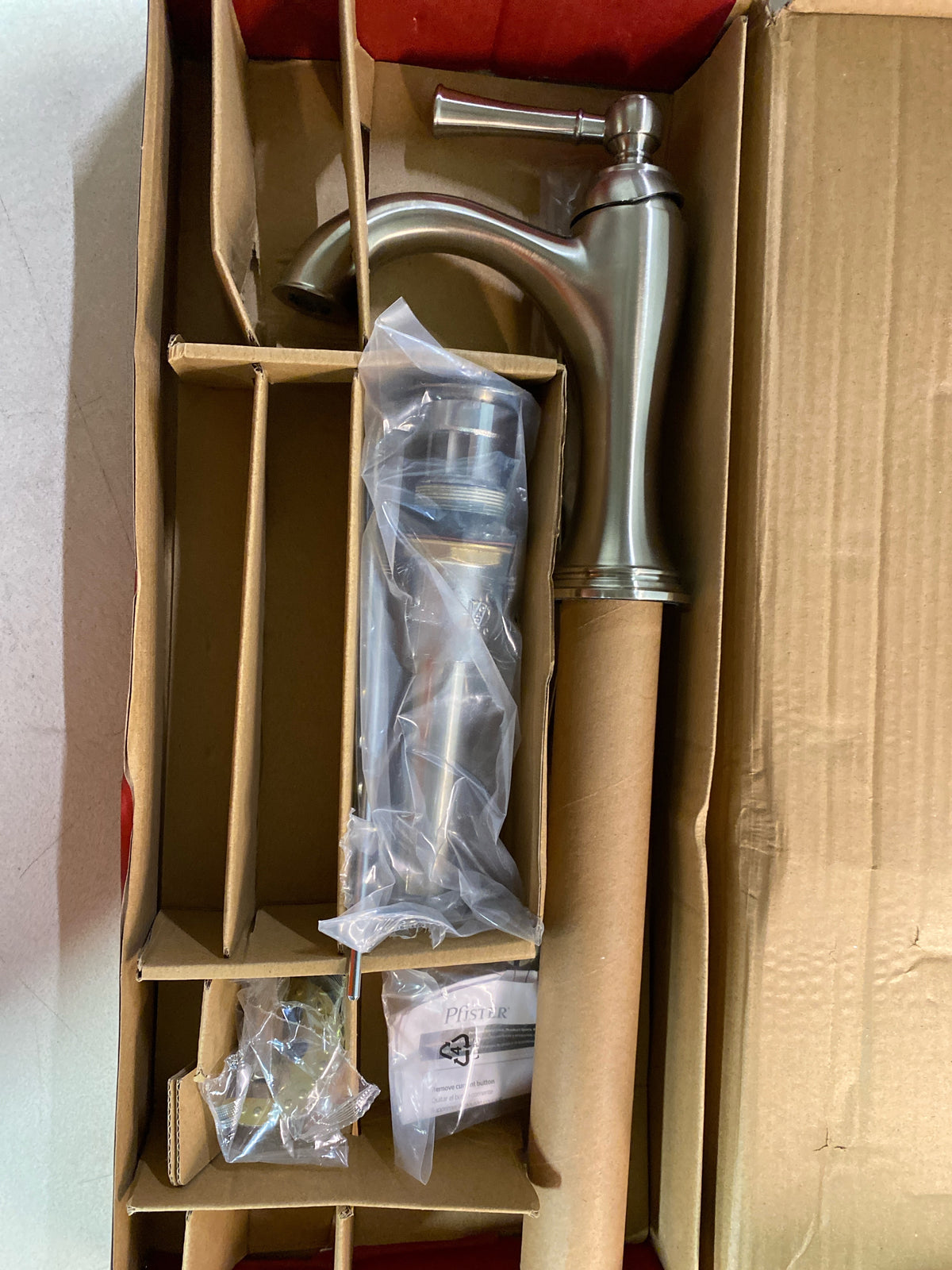 Pfister LG42-TB0K Tisbury 1.2 GPM Single Hole Bathroom Faucet - Brushed Nickel