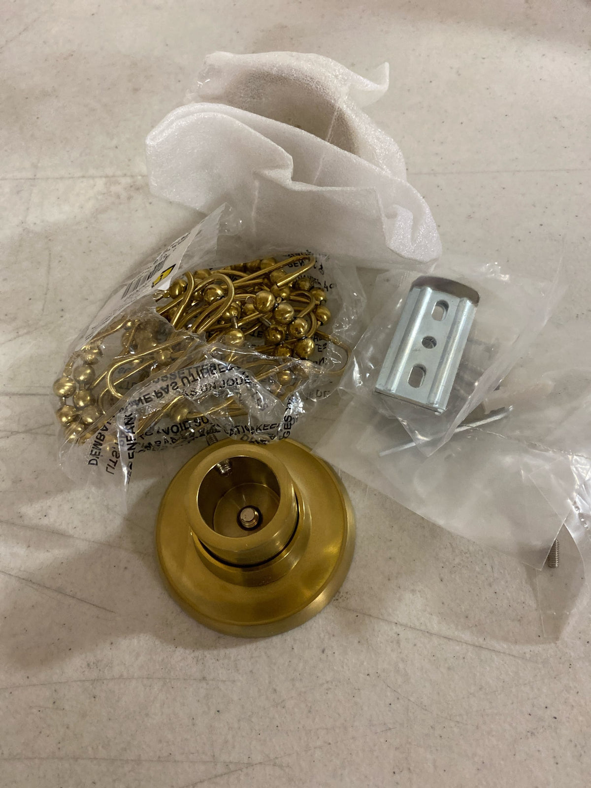 Kingston Brass SRP317 Edenscape Brass Shower Rod Base - Brushed Brass