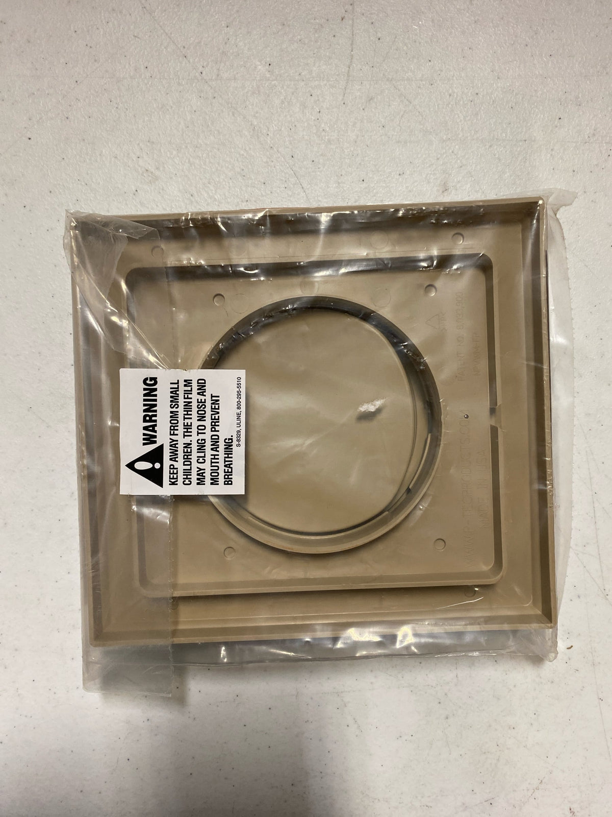 No-pest vent NPWRT 4 in. Wide-Mount Dual Door Wall Vent in Tan