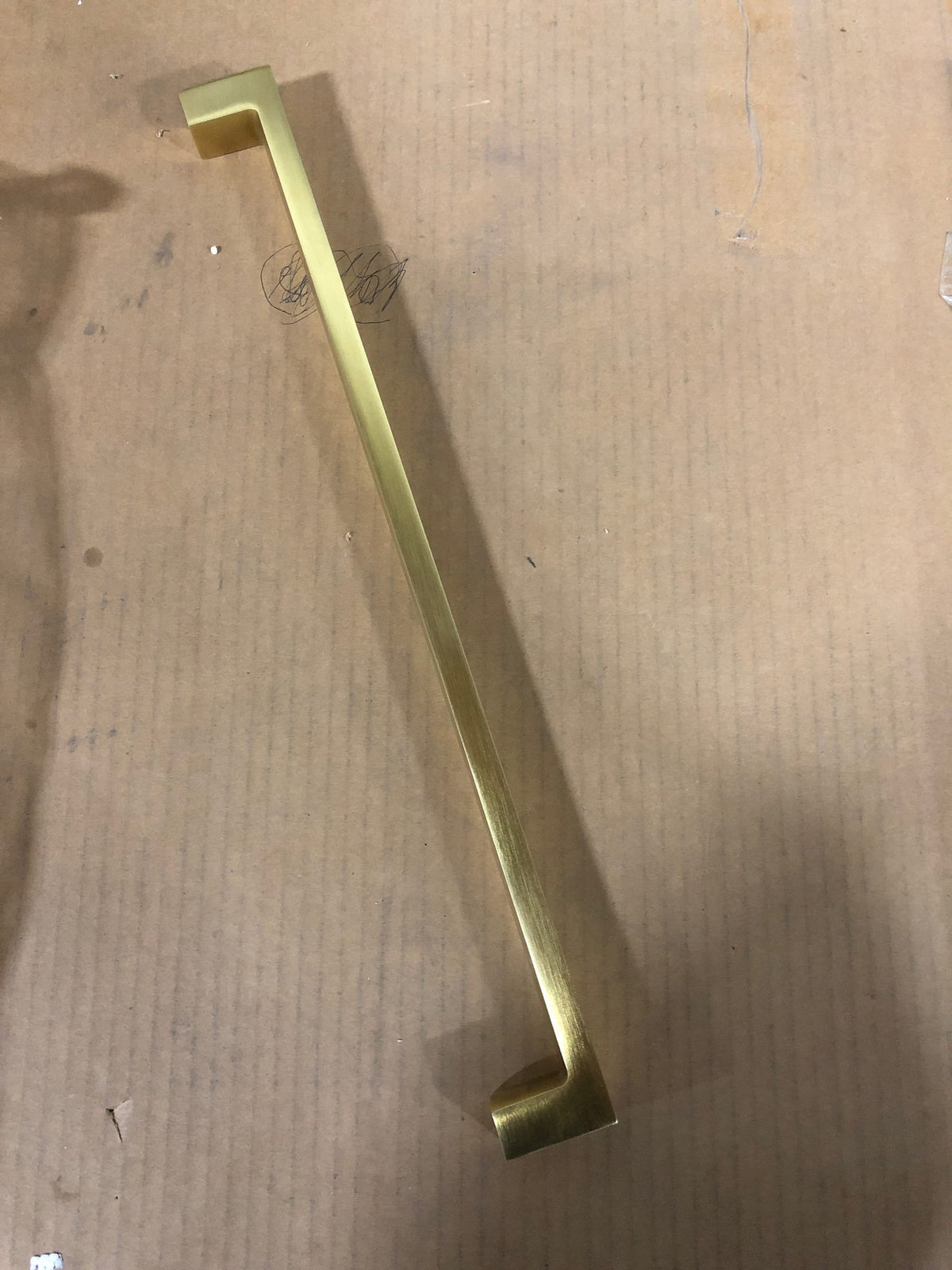 Baldwin 4409044 Contemporary 18 Inch Center to Center Handle Appliance Pull from the Estate Collection - Satin Brass
