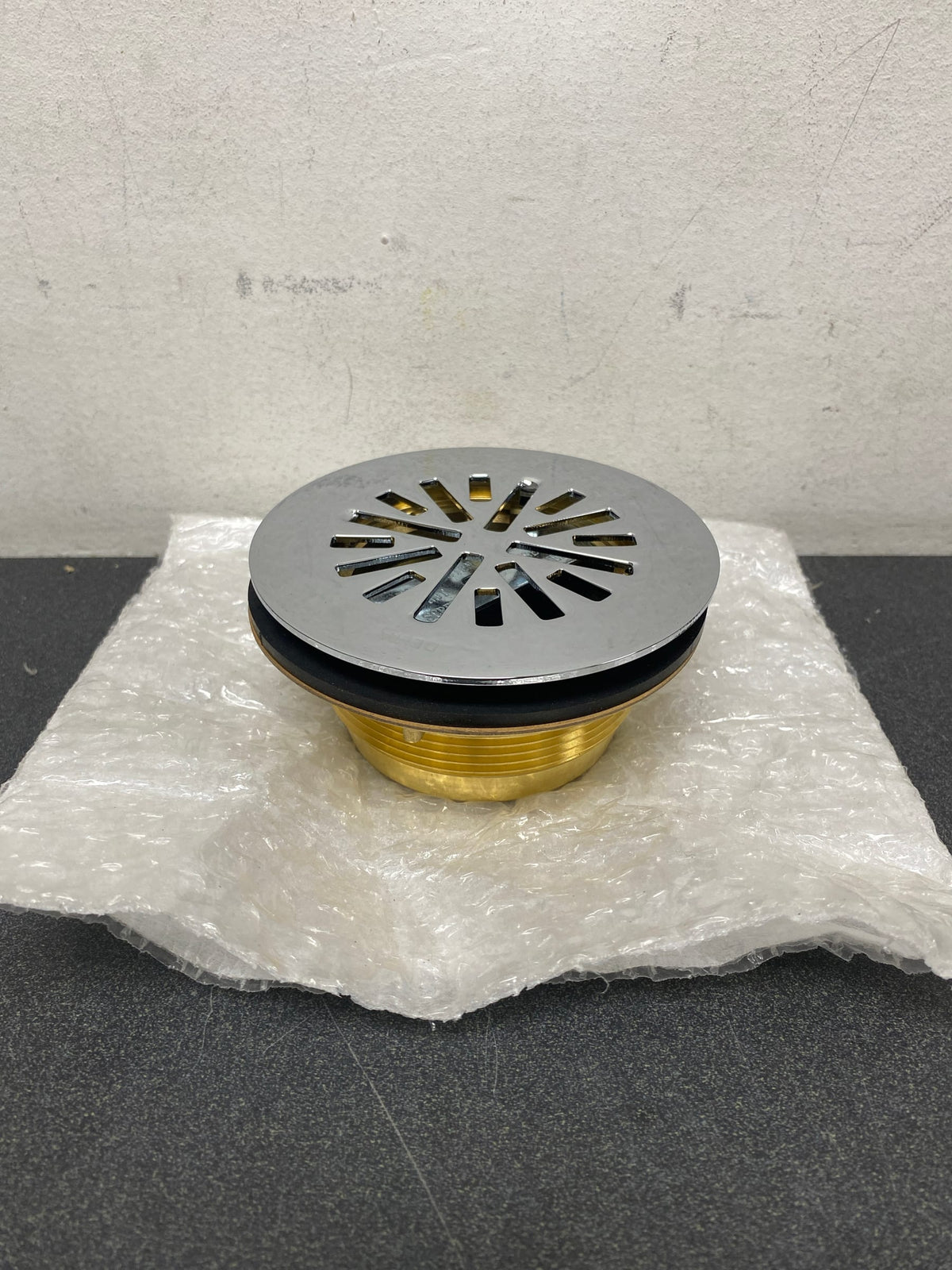 Delta DT051411 4" Prefab Round Shower Drain - Chrome