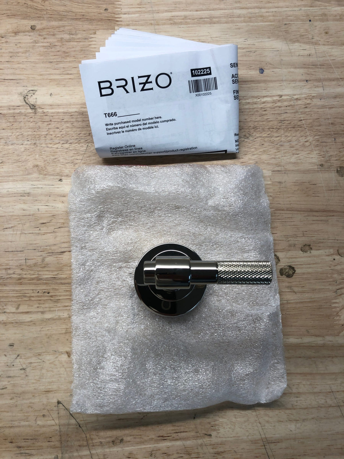 Brizo T66633-PN Litze Single Handle Volume Control Valve Trim - Less Valve - Brilliance Polished Nickel