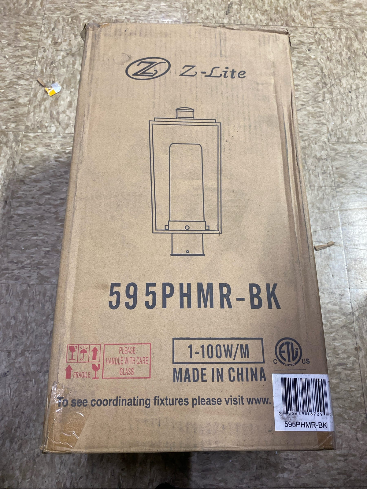 Z-Lite 595PHMR-BK Sheridan 18" Tall Outdoor Single Head Post Light - Black