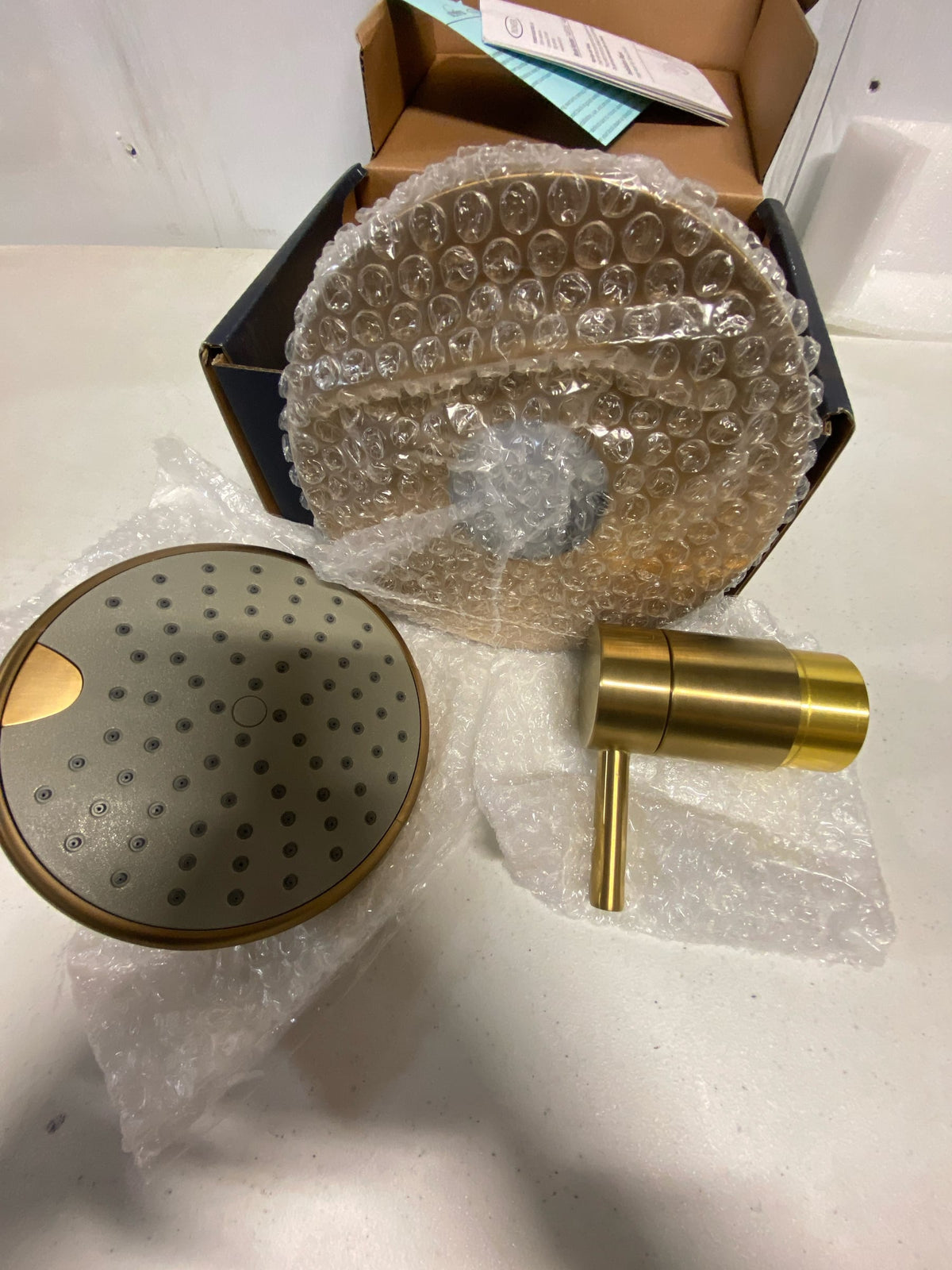 Pioneer Faucets T-4MT131-BG Motegi Tub and Shower Trim Package with 1.75 GPM Multi Function Shower Head - PVD Brushed Gold