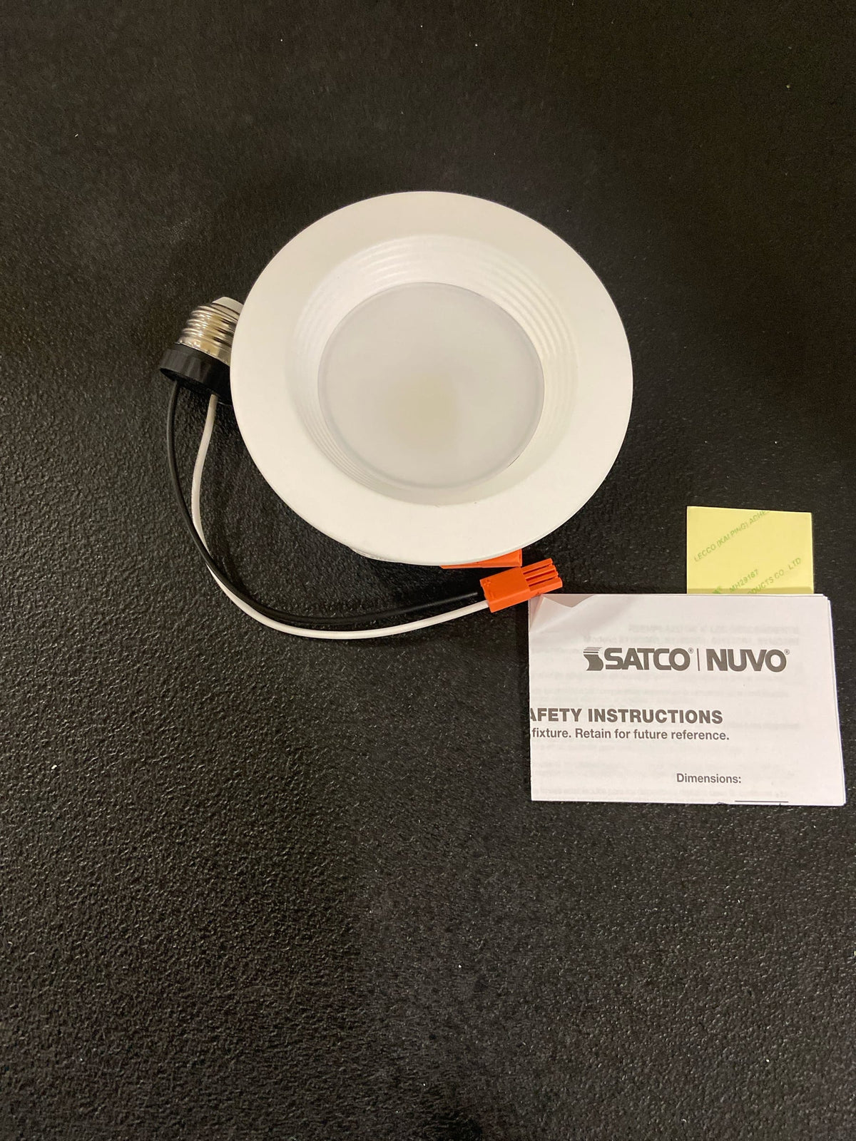Satco Lighting S11800R1 Nuvo 4" Medium (E26) Baffle Recessed Trim and New Construction, Remodel - White