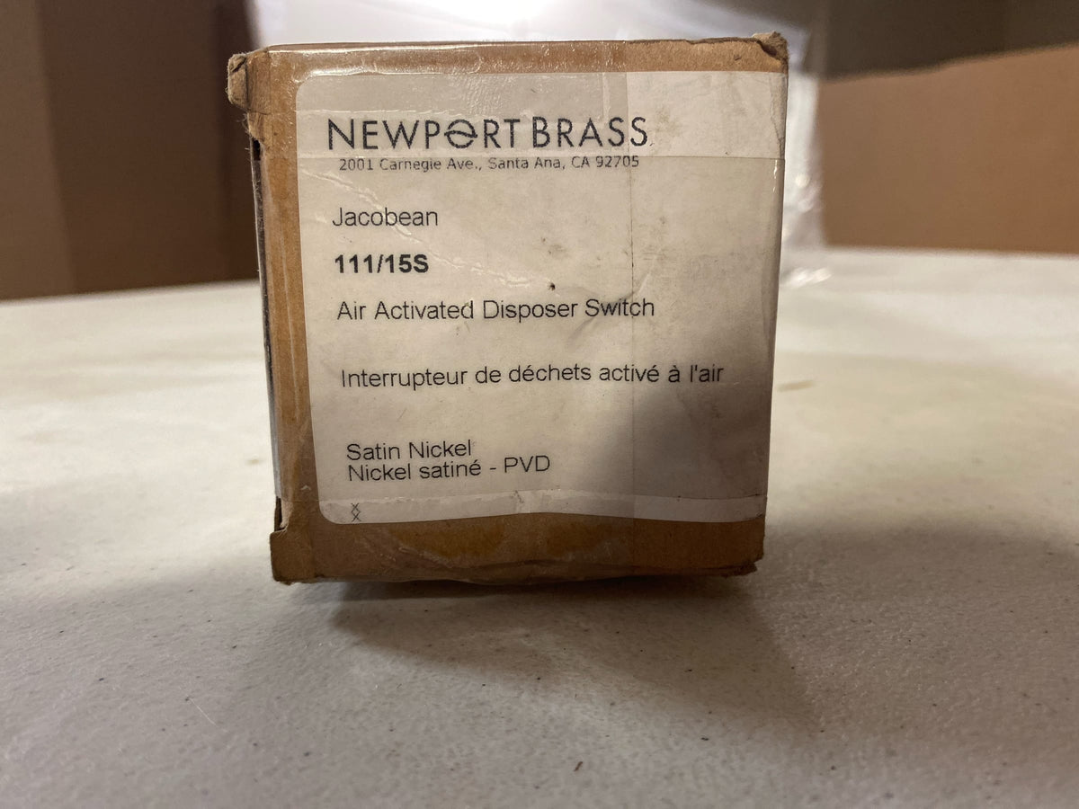 Newport Brass 111/15S East Linear Air Activated Disposer Switch - Satin Nickel