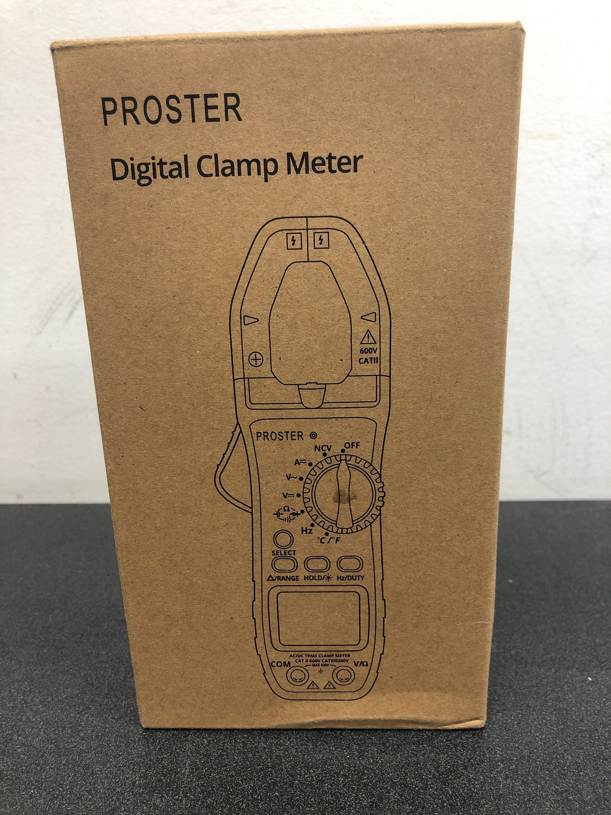 Proster Digital Clamp Meter TRMS 6000counts 800A DC AC Current AC/DC Voltage