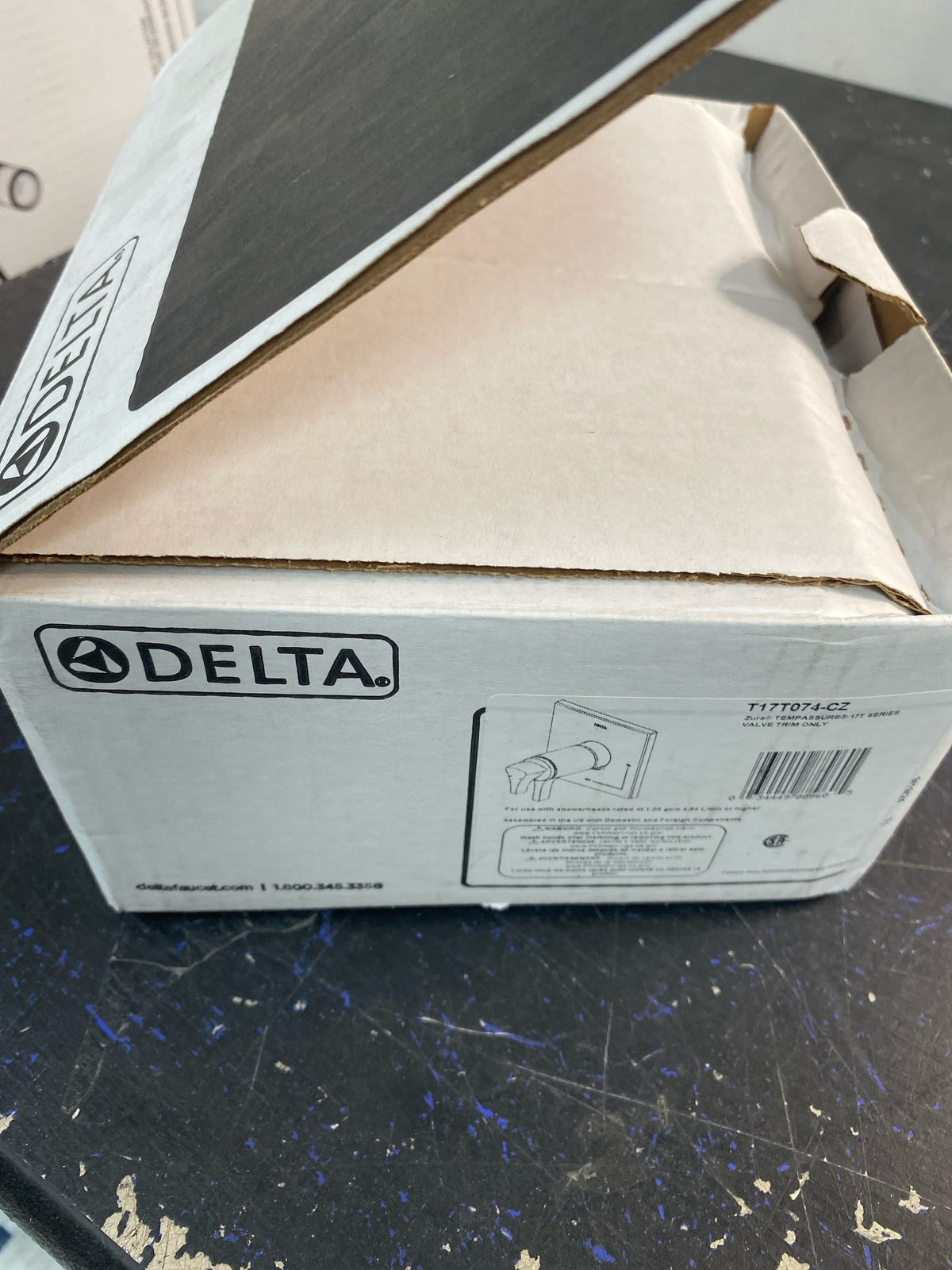 Delta T17T074-CZ Zura TempAssure 17T Series Dual Function Thermostatic Mixing Valve Trim Only with Integrated Volume Control - Less Rough-In Valve - Champagne Bronze