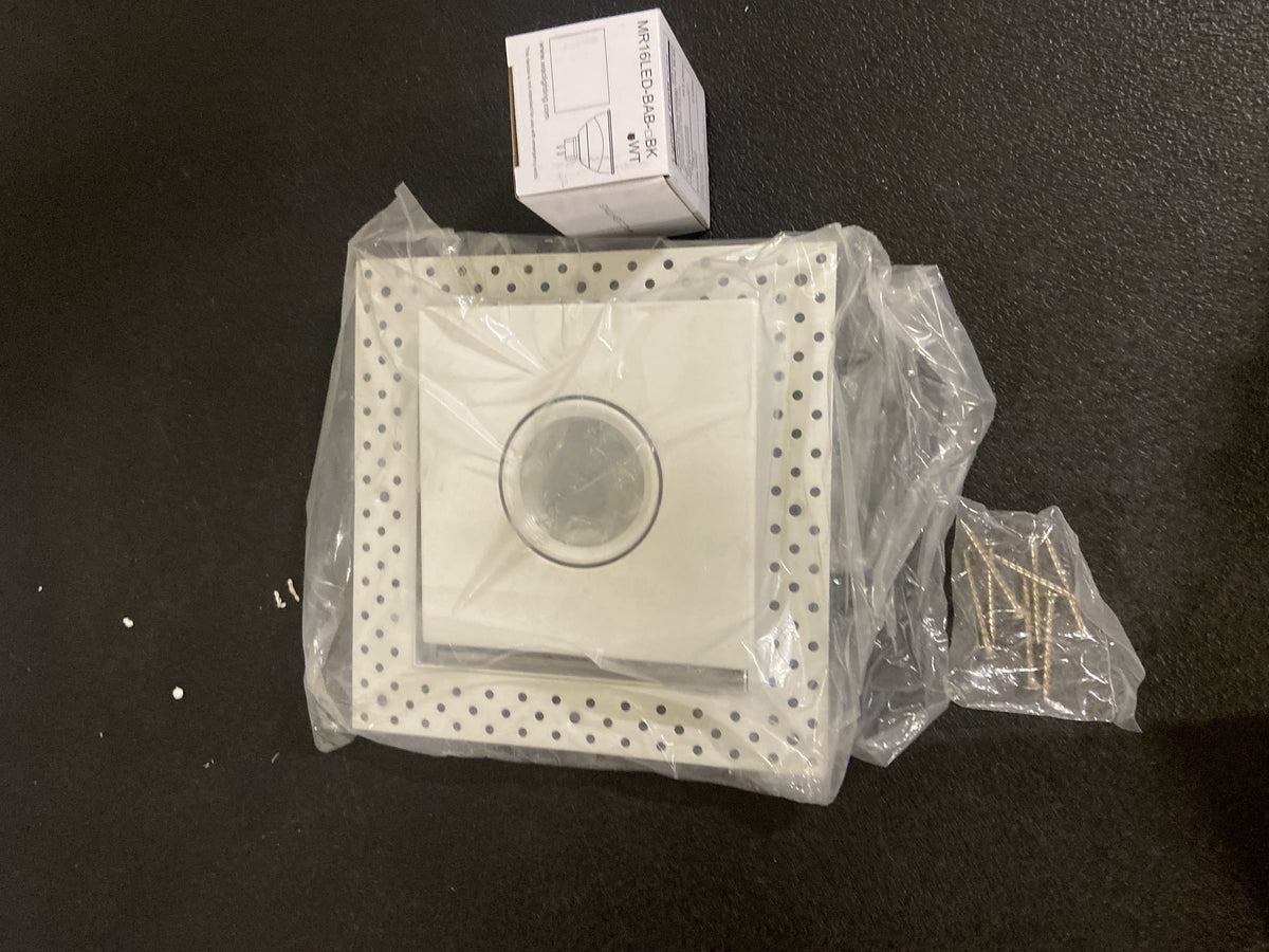 WAC Lighting MT-116TL-WT 6" Multiple Spot Recessed Light Invisible Adjustable Trim - White