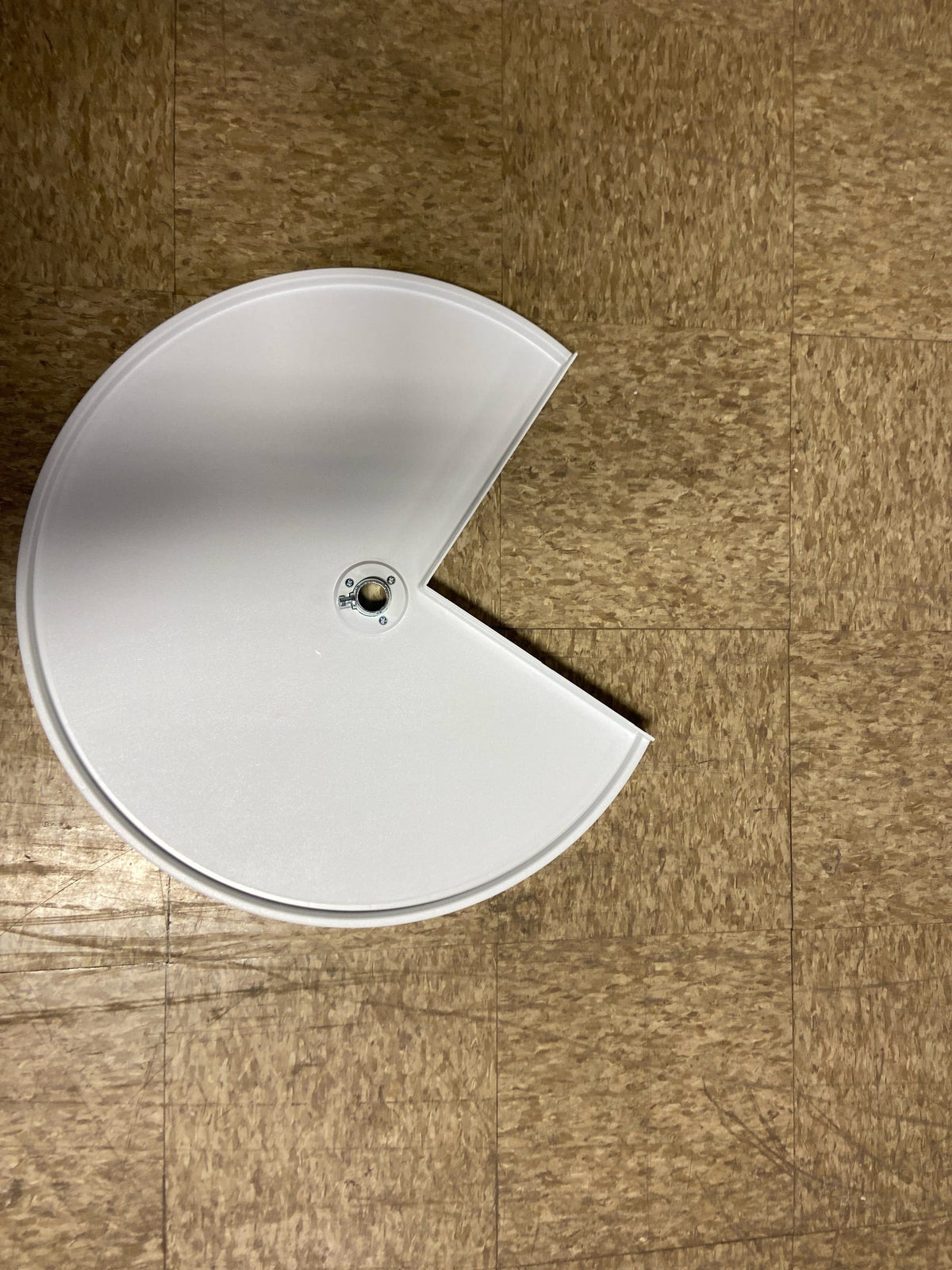 Rev-A-Shelf 6901-24-11-52 RAS Polymer 24" Diameter Replacement Pie Cut Lazy Susan Shelf - Shelf ONLY - White