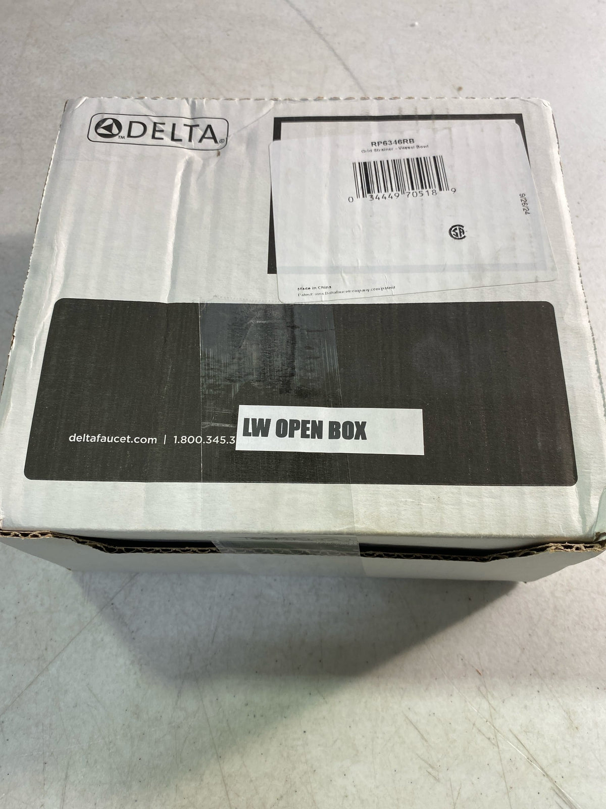 Delta RP6346RB Grid Drain Assembly with Overflow - Venetian Bronze