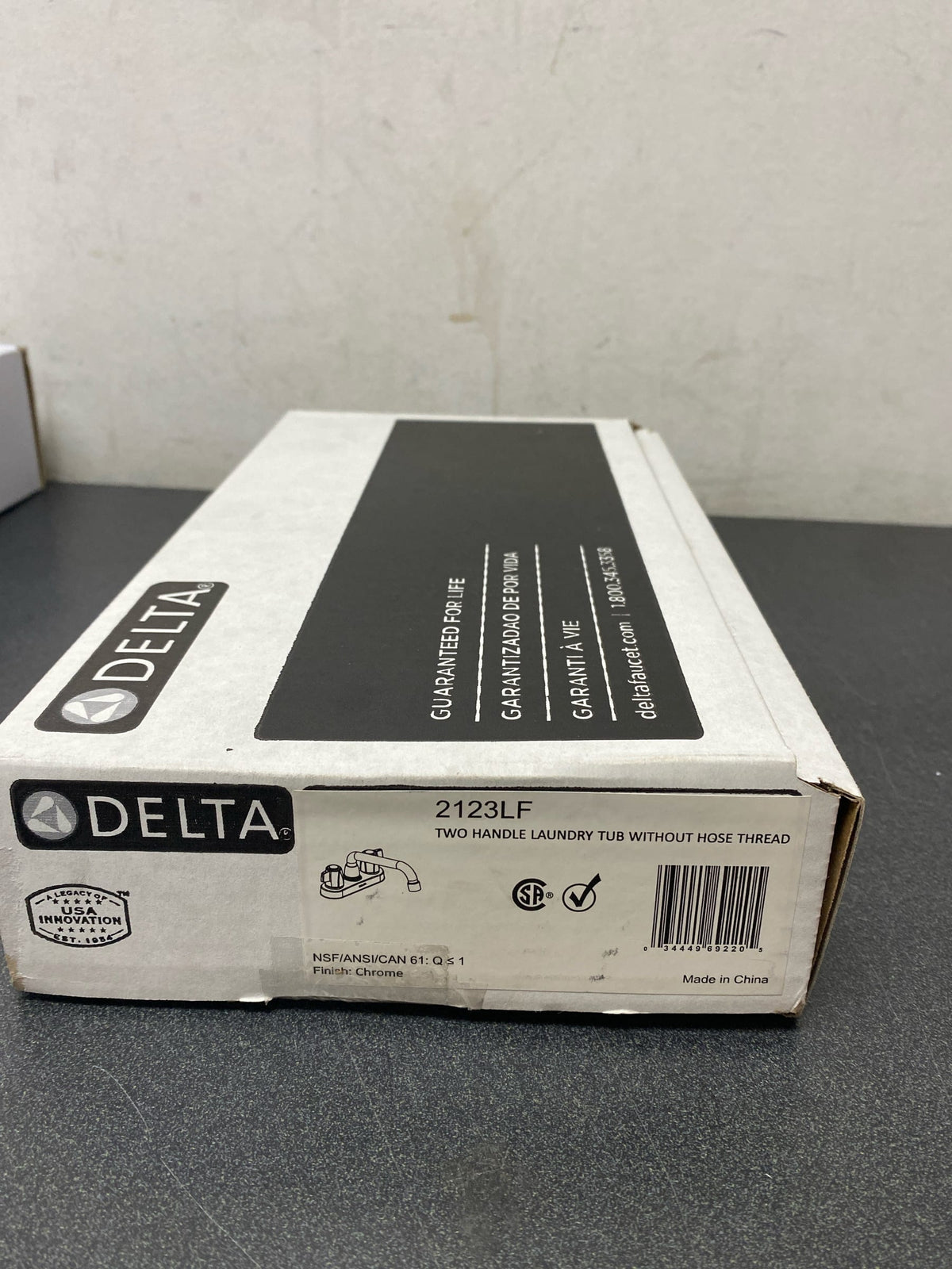 Delta 2123LF Classic Lavatory Faucet with Two Blade Handles, Chrome