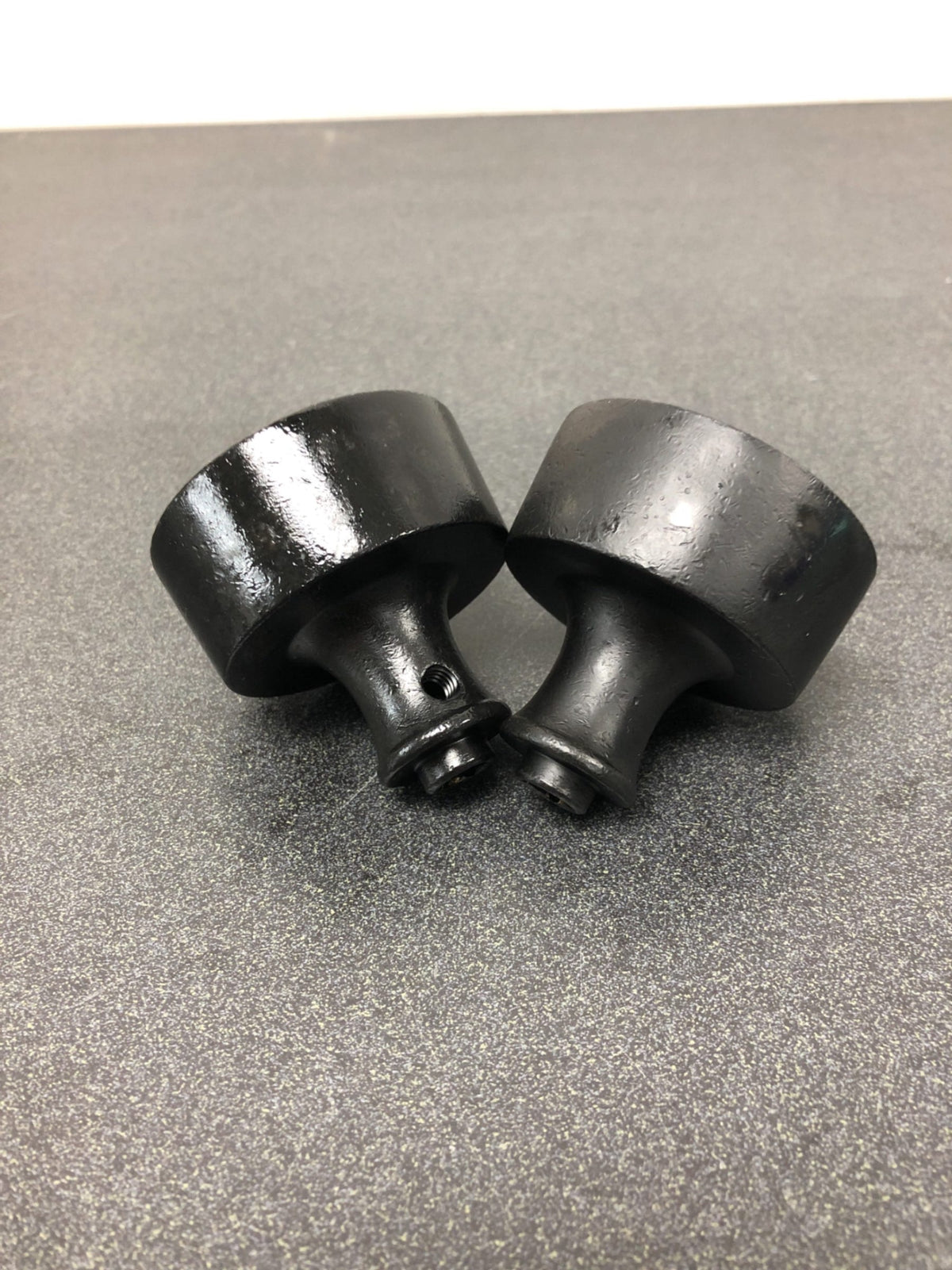 Baldwin K008402MR Hollywood Hills 2-1/4 Inch Diameter Replacement Door Knob without Rosette - Pair - Distressed Oil Rubbed Bronze