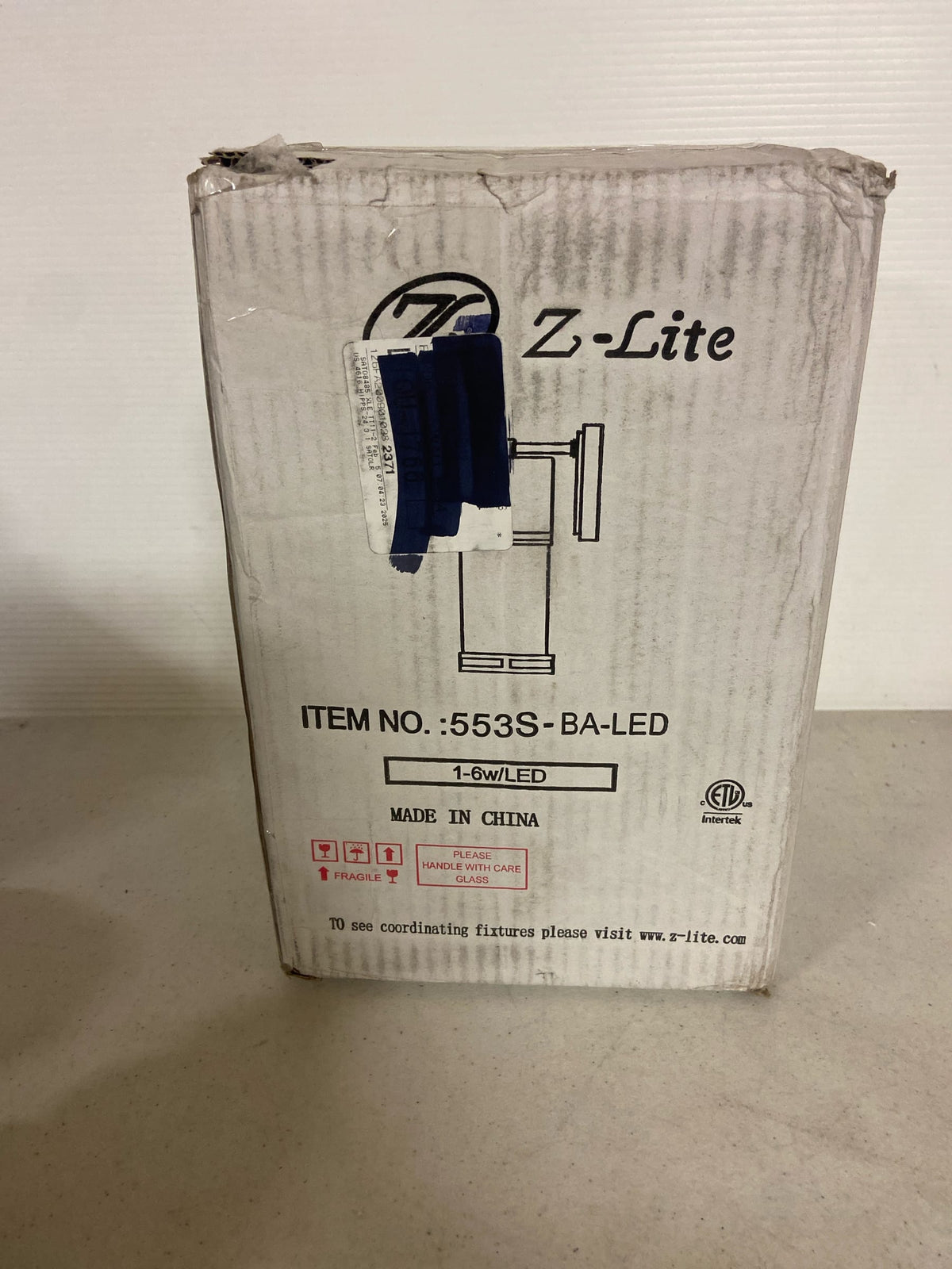 Z-Lite 553S-BA-LED Luminata 8" Tall LED Cylinder Wall Sconce with Clear Glass - 2700K - Brushed Aluminum