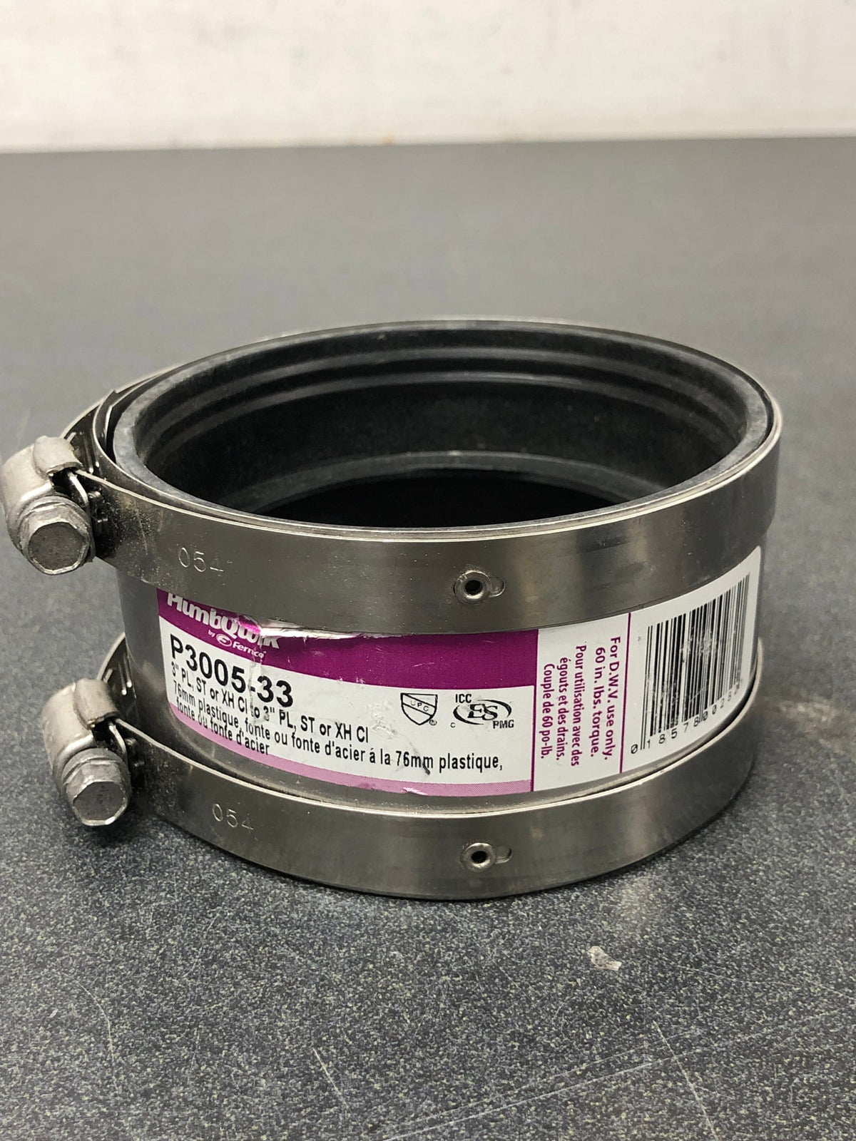 Fernco P3005-33 Proflex 3 in. Neoprene Shielded Coupling Fittings & Connectors