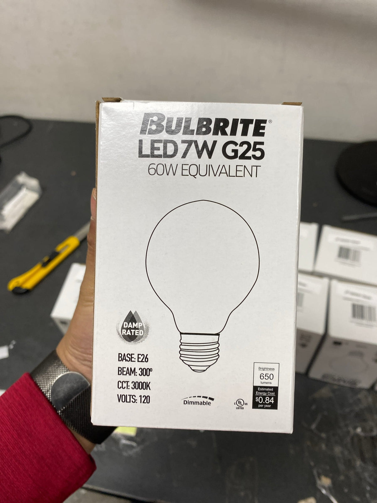 Bulbrite 7W LED G25 Light Bulb