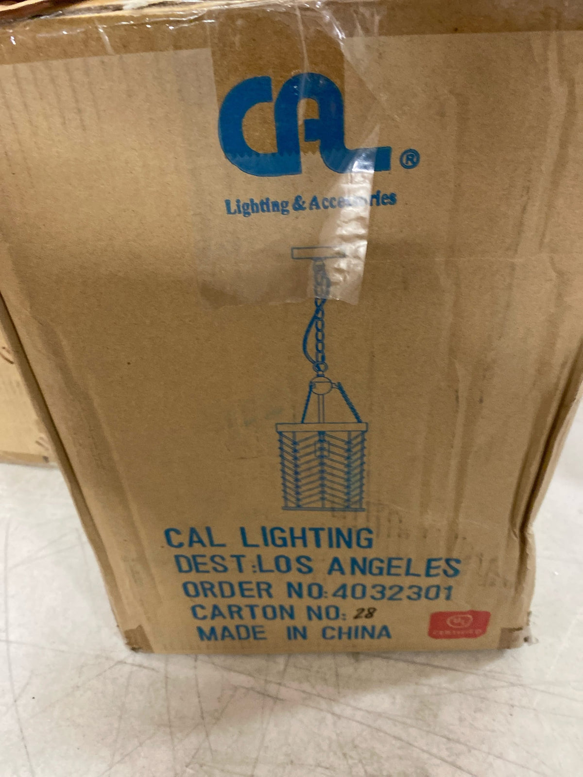 Lillington 60W Metal Pendant Light with Burlap Roped cage