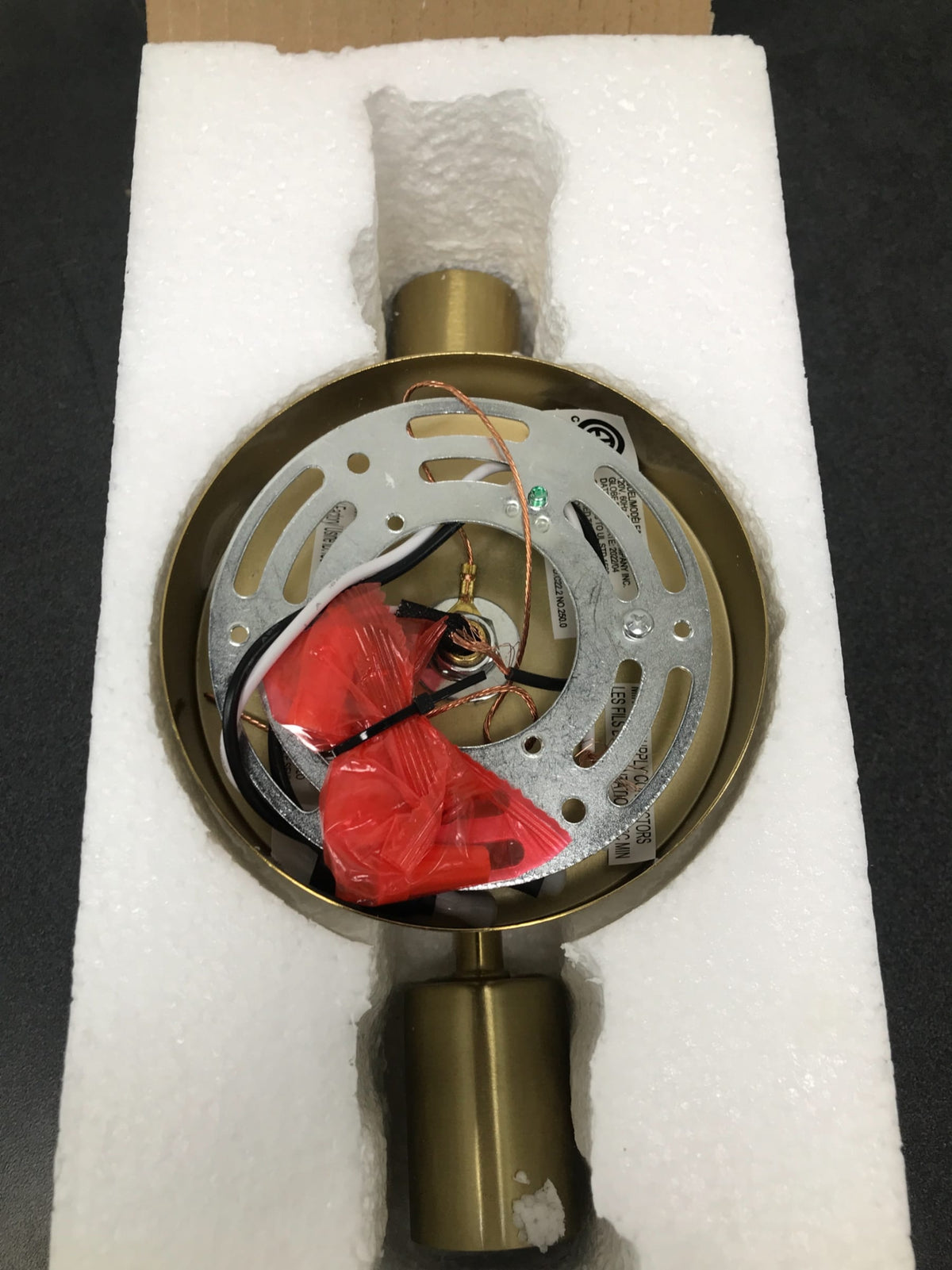 Globe Electric 51736 Alexandria 2 Light 5" Tall Wall Sconce - Matte Brass