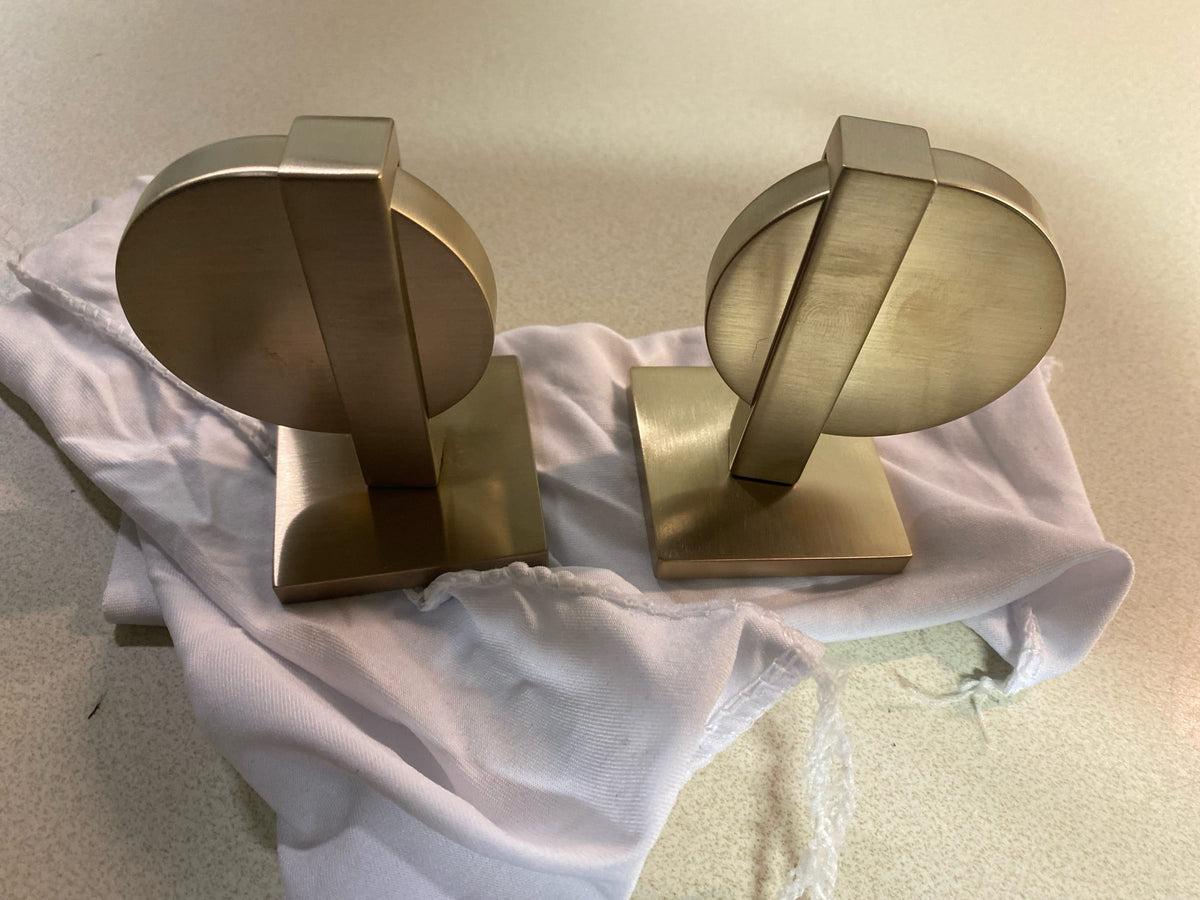 Brizo HW5322-GL Frank Lloyd Wright Widespread Bathroom Faucet Handle Kit - Lunar Lever - Luxe Gold