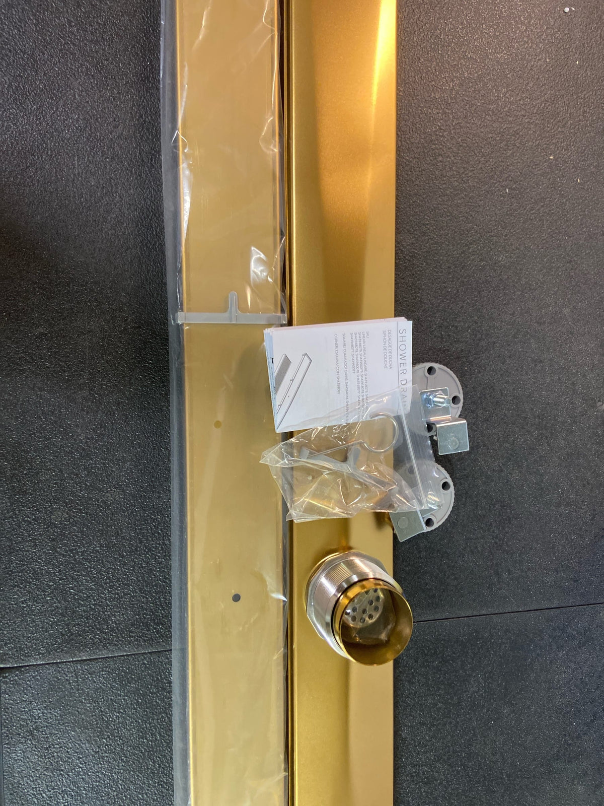 Signature Hardware SH43948079BG 48" Tile-In Linear Shower Drain - Brushed Gold