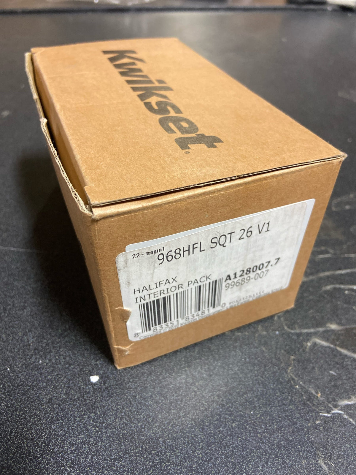 Kwikset 968Hflsqtv1 Halifax Lever Non-Turning Dummy Interior Pack - Chrome