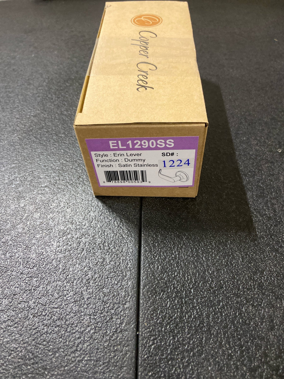 Copper Creek EL1290SS Erin Dummy Door Lever, Satin Stainless