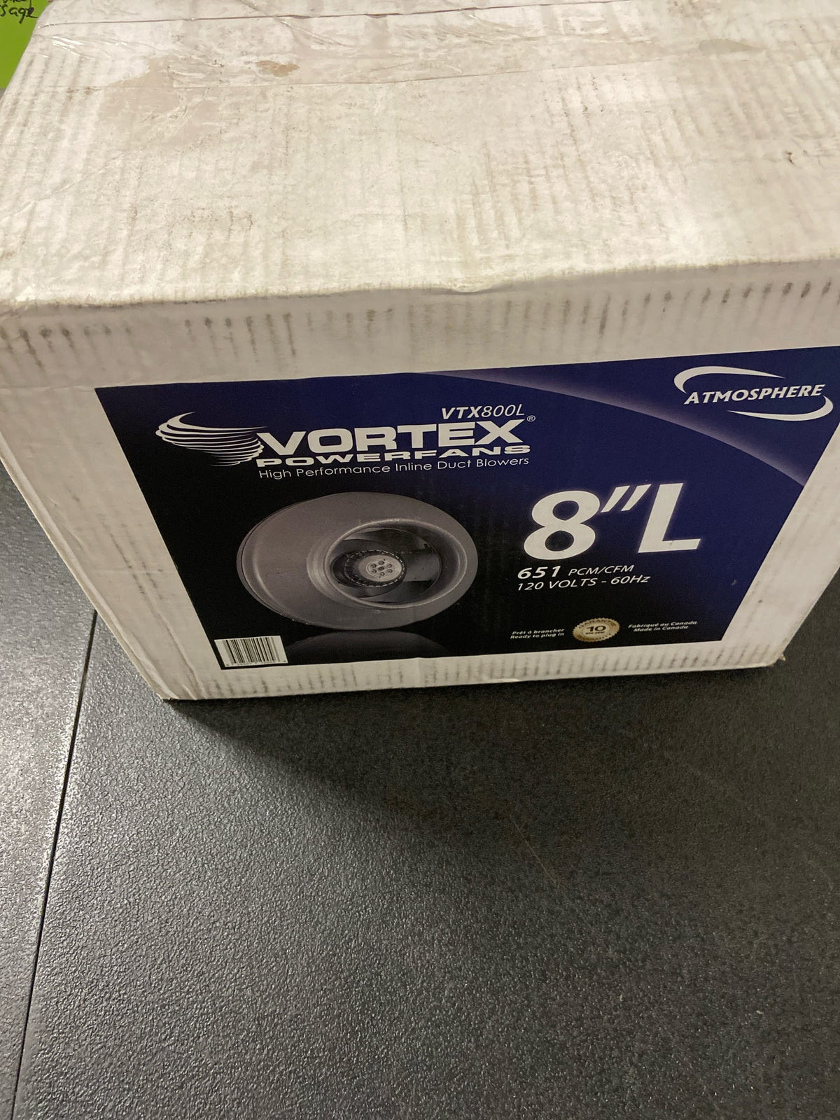 Panasonic VTX800L VTX 621 CFM 1 Sone Wall / Ceiling In-Line Fan - N/A