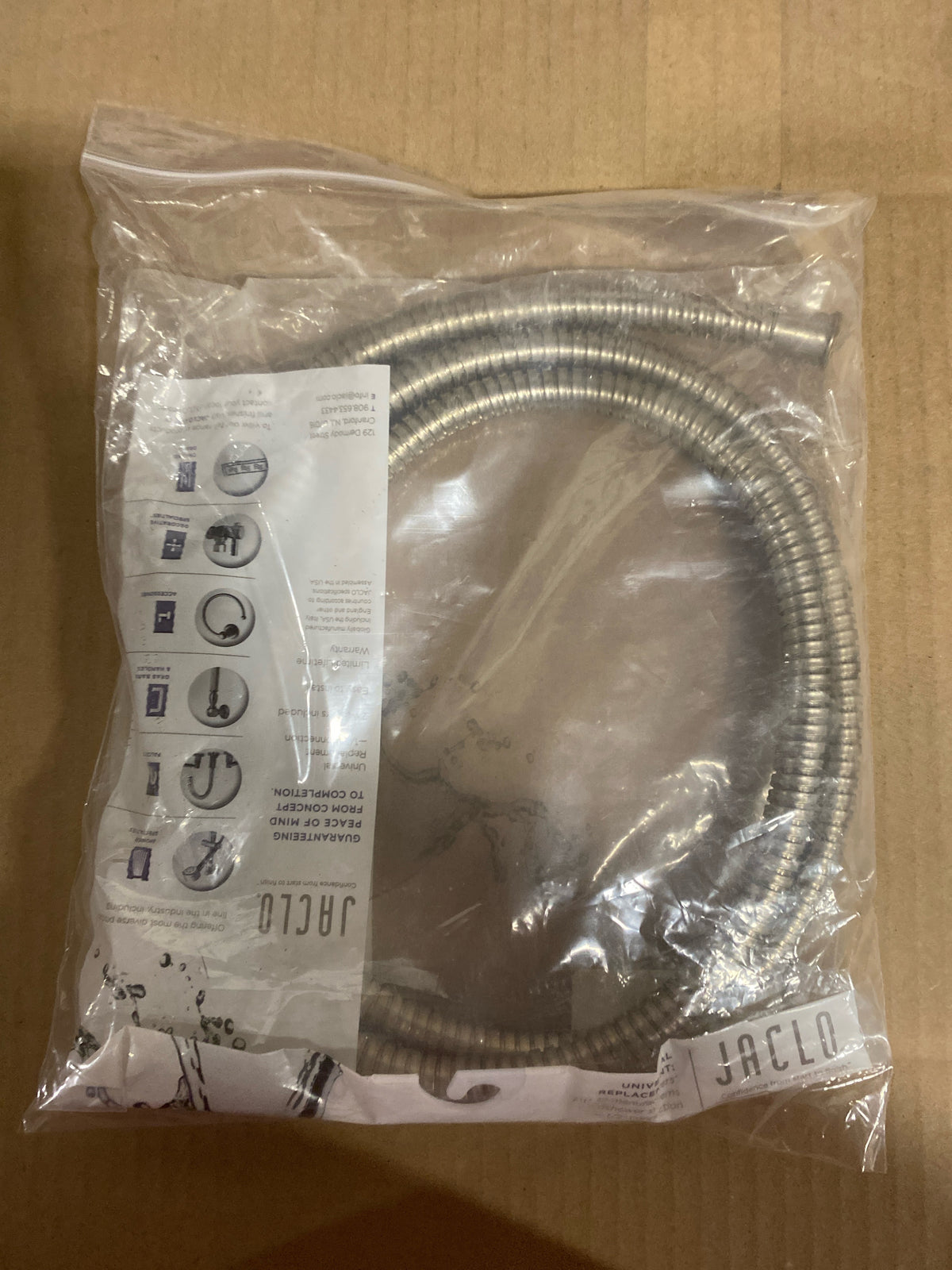 Jaclo 3071-DS-PB 71" Double Spiral Brass Hose - Polished Brass
