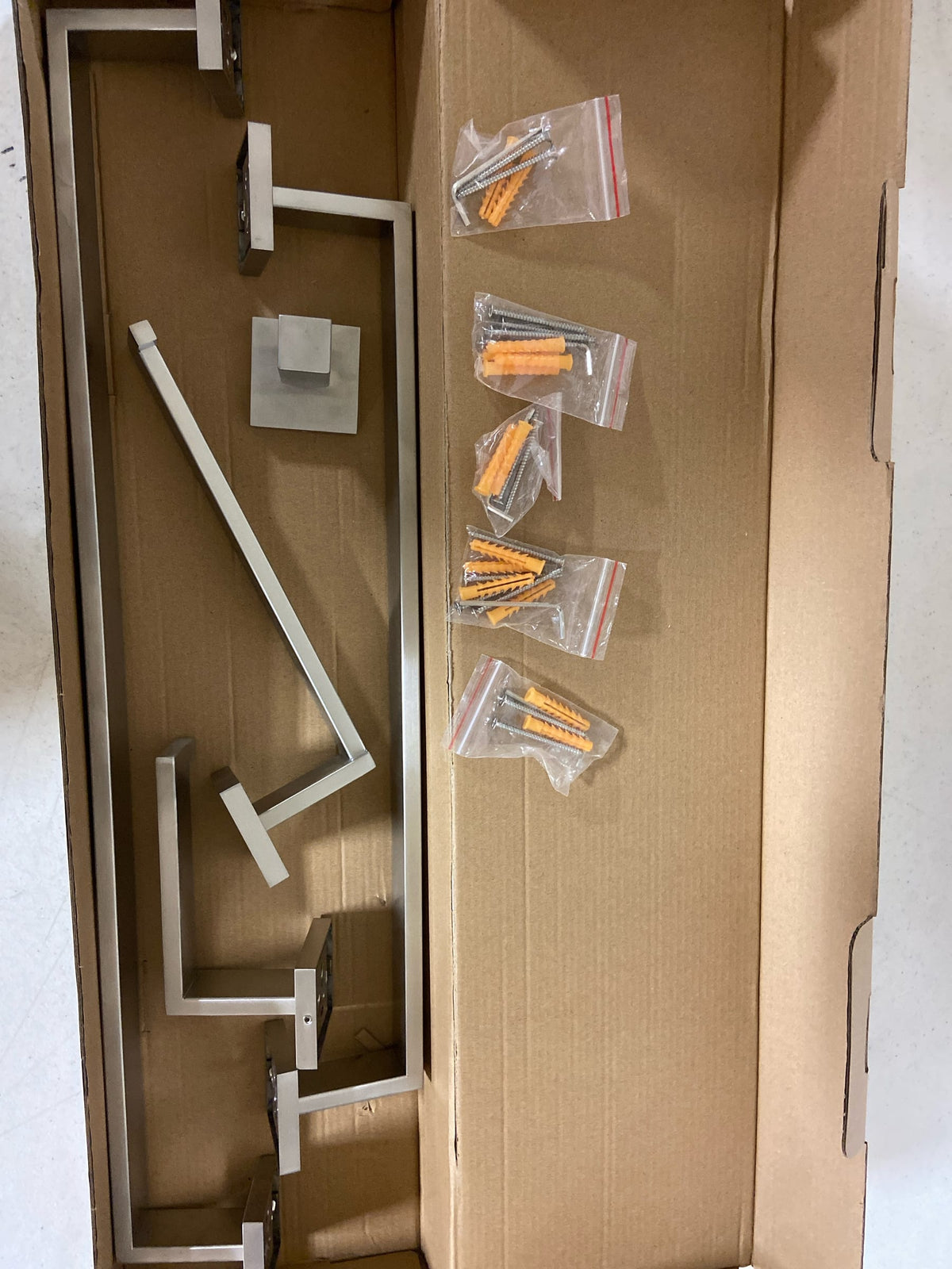 Kingston Brass BAHK6012478SN Markus Bathroom Hardware Set, Brushed Nickel 26.19 x 3.25 x 2.19