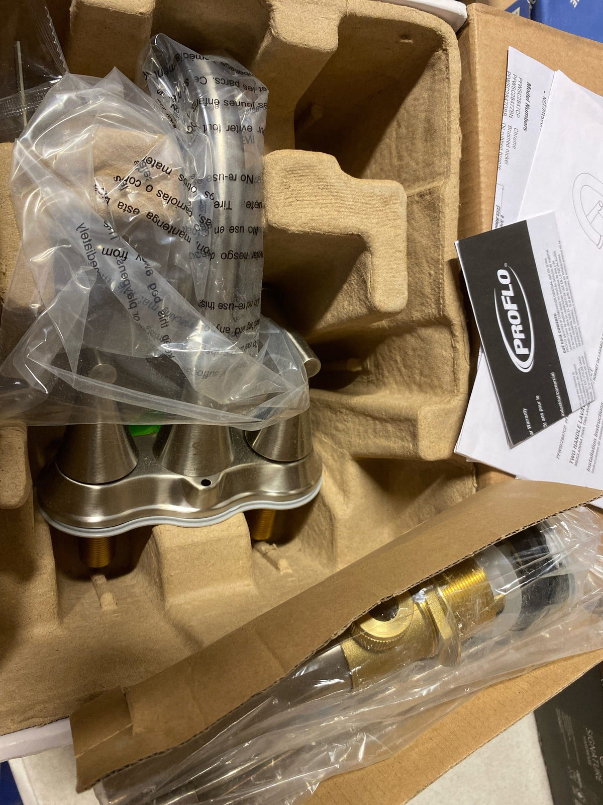 PROFLO PFWSC2847ZBN Willett 1.2 GPM Centerset Bathroom Faucet with Pop-Up Drain Assembly - Brushed Nickel