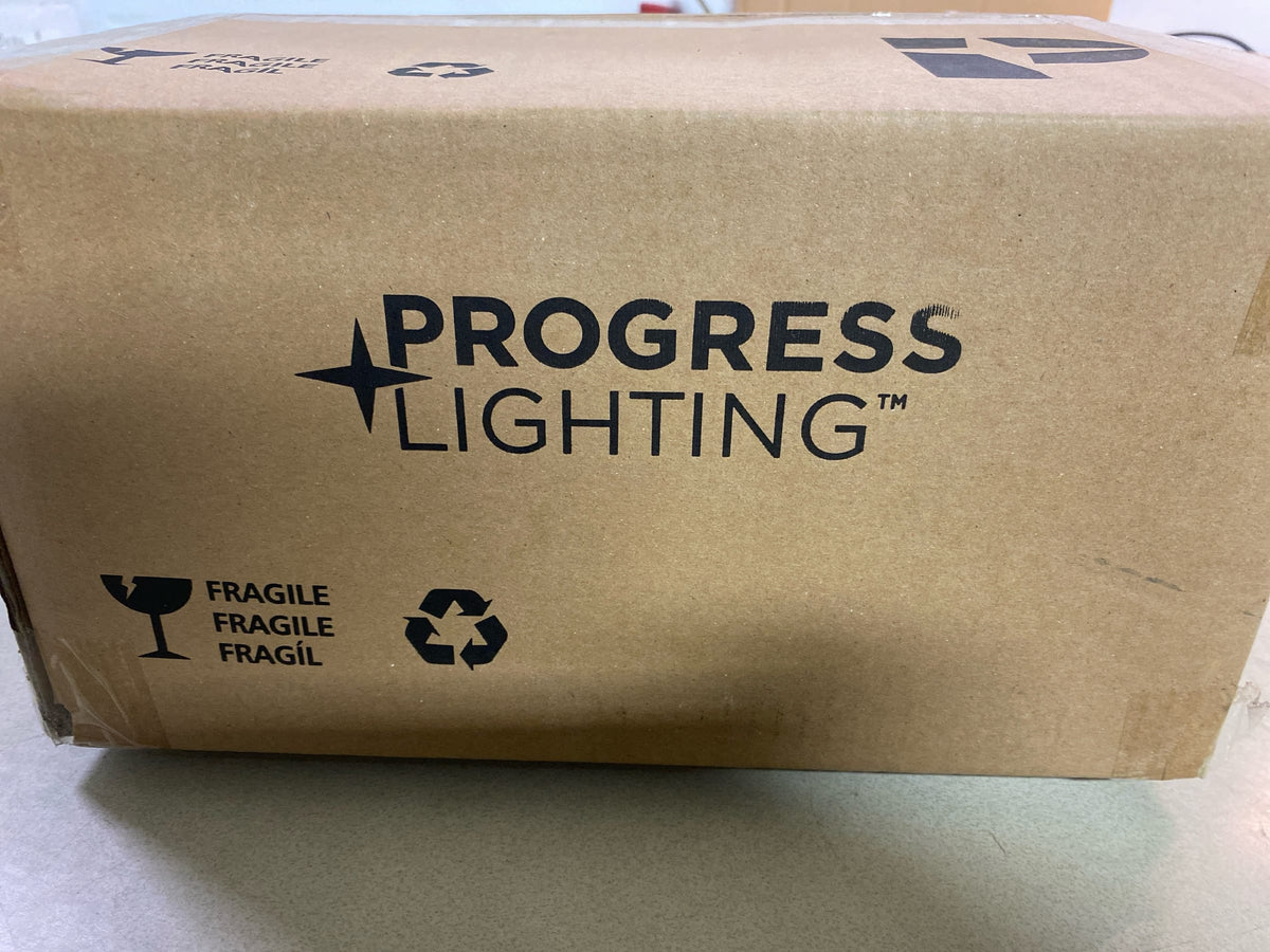 Progress Lighting P3816-30 1-Light Close-To-Ceiling with Etched Ribbed Glass, White