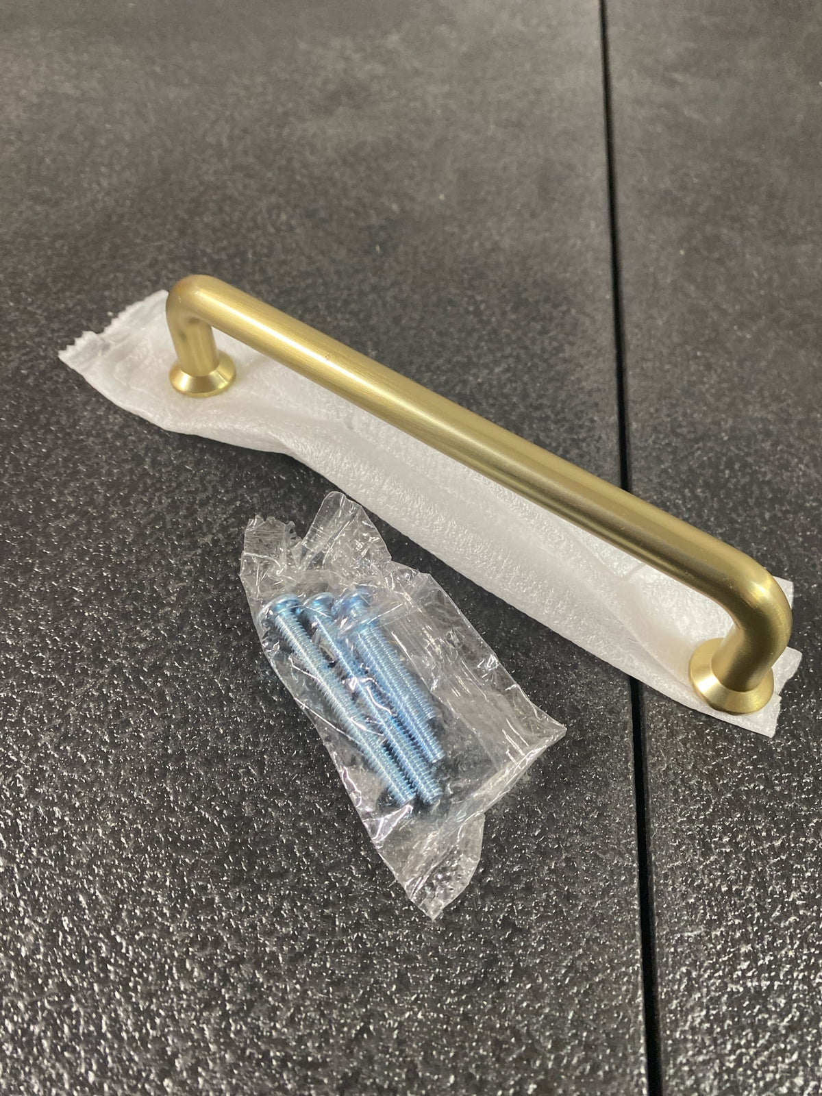 Amerock | Cabinet Pull | Golden Champagne | 5-1/16 in (128 mm) Center-to-Center Drawer Pull | Factor | Kitchen and Bath Hardware | Furniture Hardware