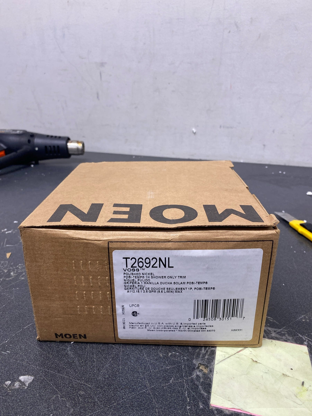 Moen T2692NL Voss Single Handle Posi-Temp Pressure Balanced Shower Trim with Shower Head - Less Valve - Polished Nickel