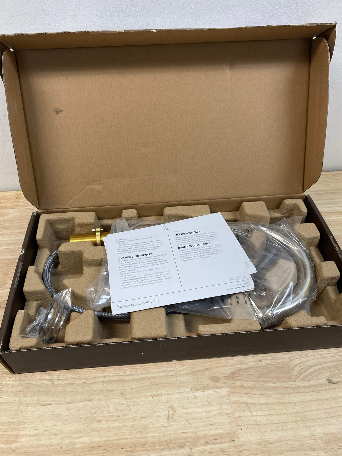 Signature Hardware SHXCAM137PN Amberley 1.8 GPM Single Hole Bar Faucet - Polished Nickel