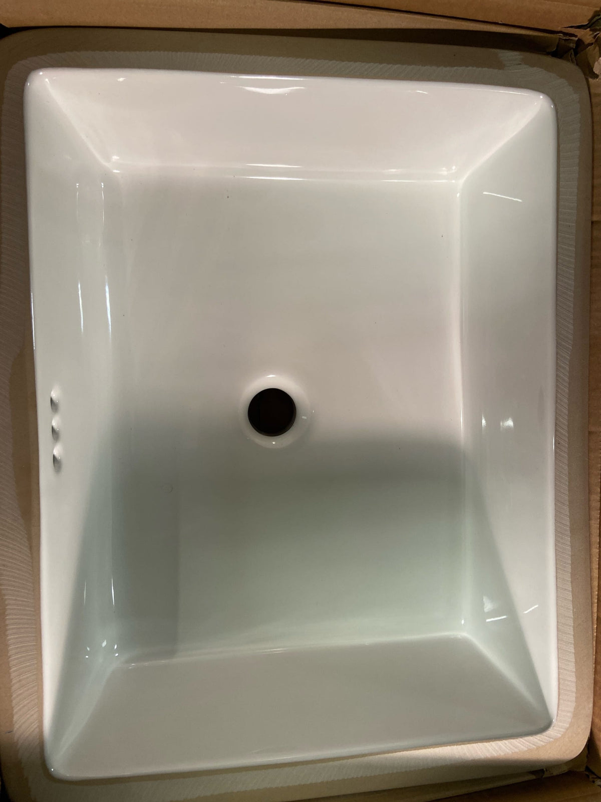 Signature Hardware Destin 20" Vitreous China Undermount Bathroom Sink - Glazed Underside