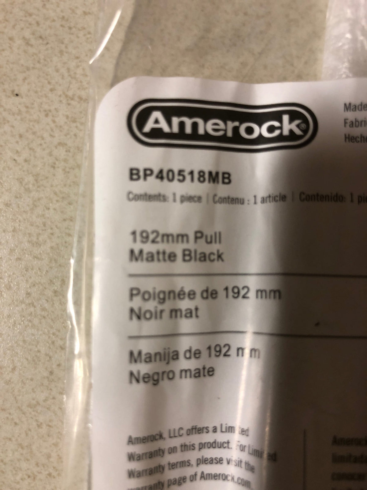Amerock BP40518MB Bar Pulls 7-9/16 Inch Center to Center Bar Cabinet Pull - Matte Black