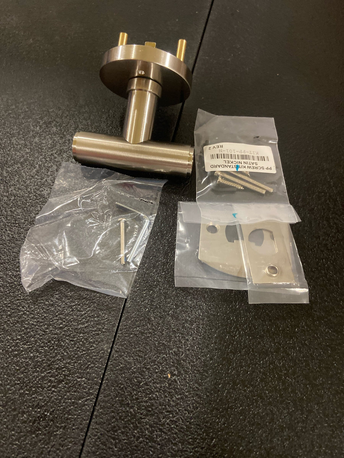Emtek 510ACEUS15 Pricacy Knobset - Satin Nickel Disc Rosette
