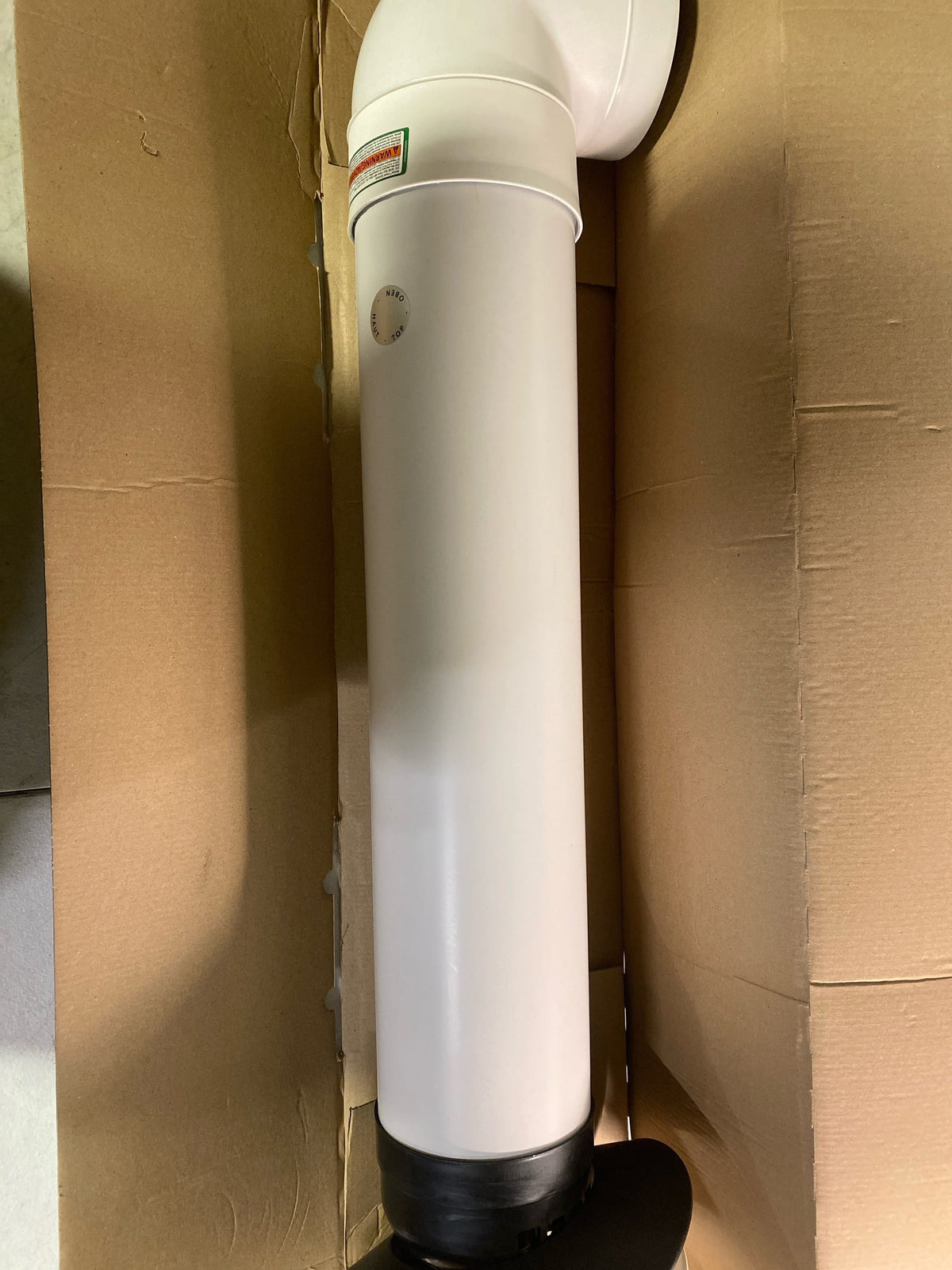 Rinnai 223177PP 21" Double Wall Direct Vent Pipe Horizontal Termination Kit for Condensing Tankless Water Heaters with 3" Inner Diameter - White