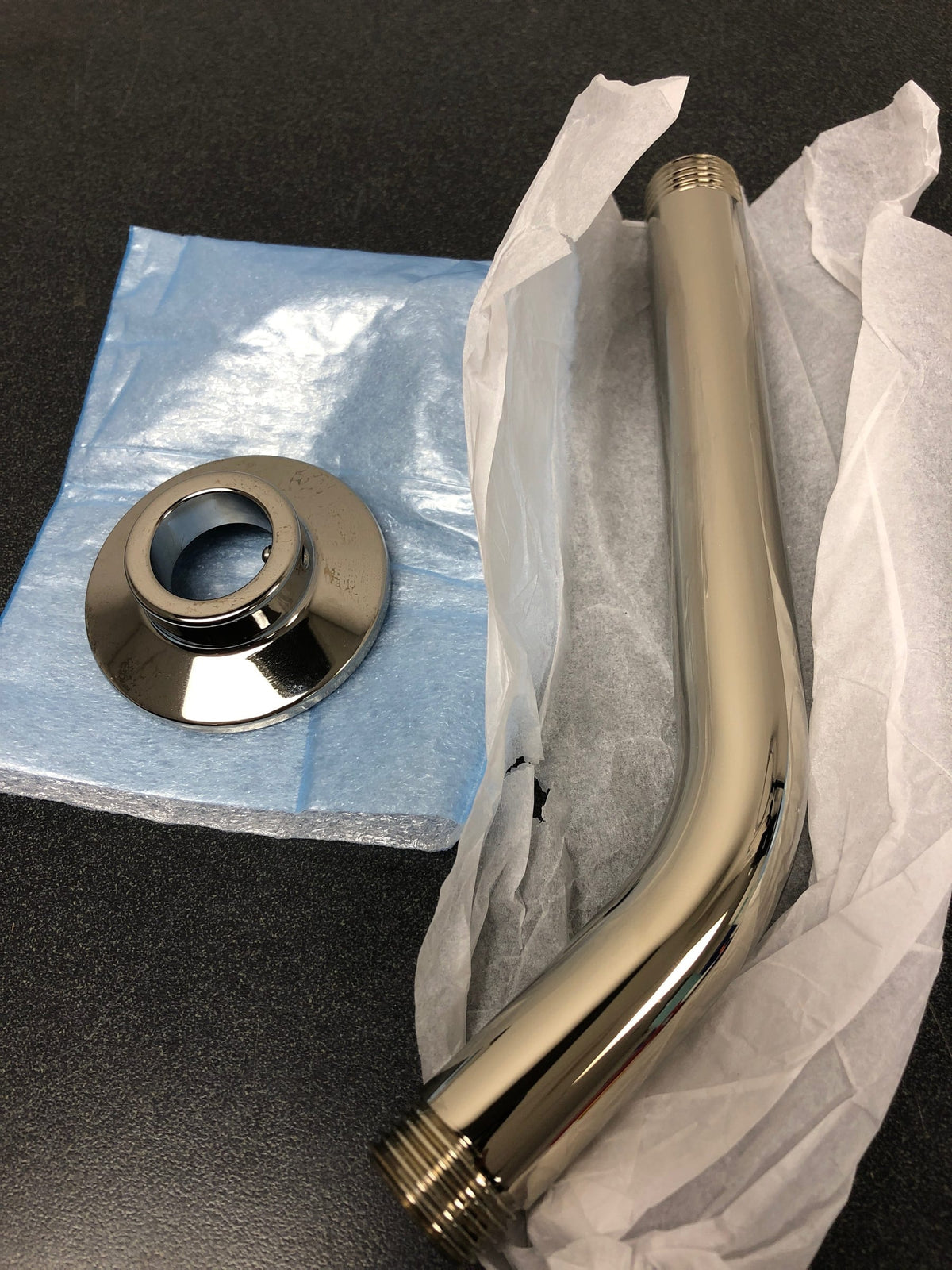 Kohler K-7397-SN MasterShower 7-1/2" Wall Mounted Shower Arm and Flange - Polished Nickel