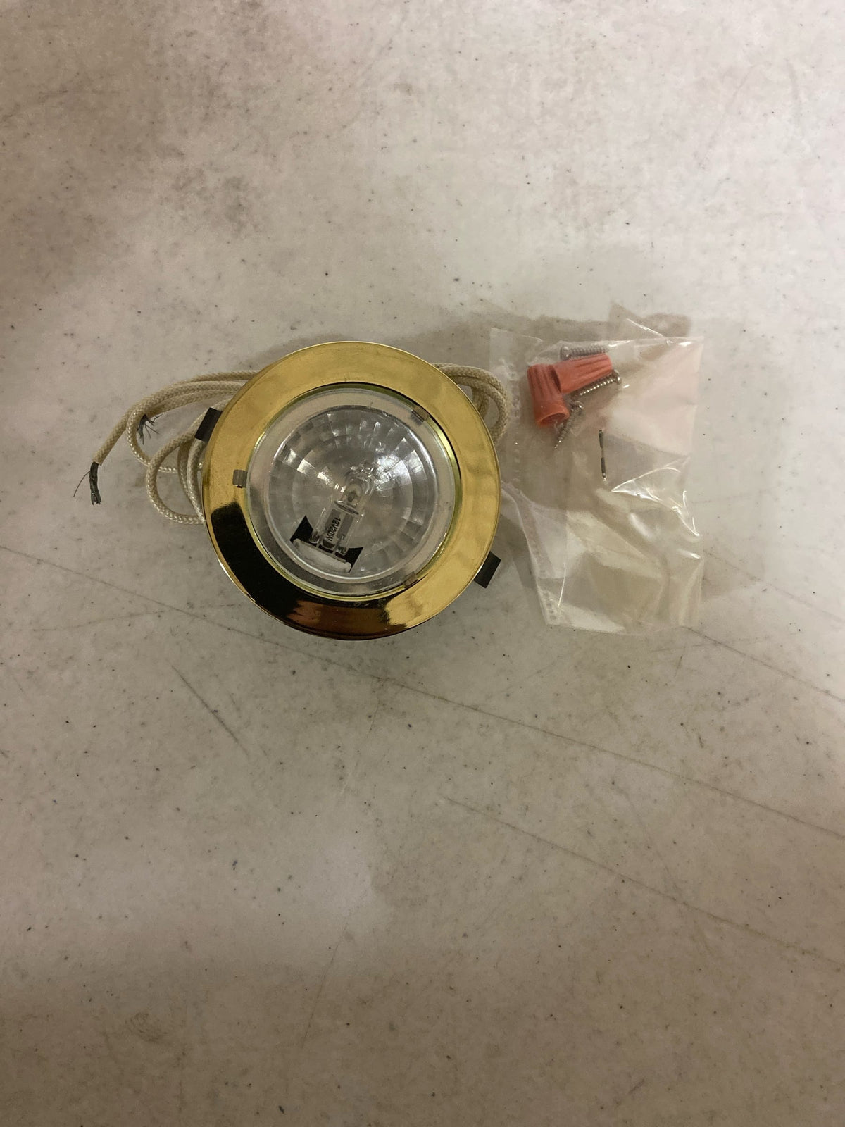 Cal Lighting BO-603-PB Mini Recess 12V 20W G4 with Bulb Included - Plated Brass