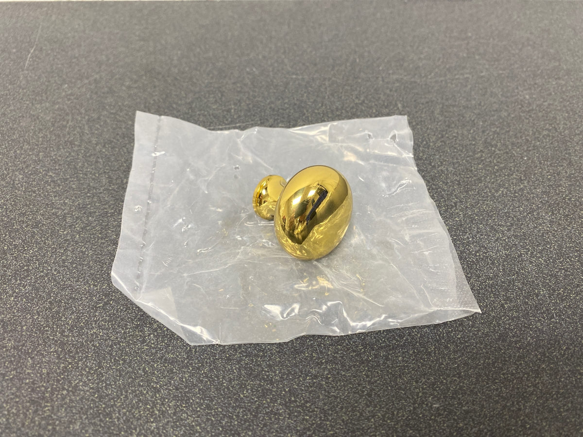 Century .01-12505-3 Maryland 1-3/16 Inch Mushroom Cabinet Knob - Polished Brass