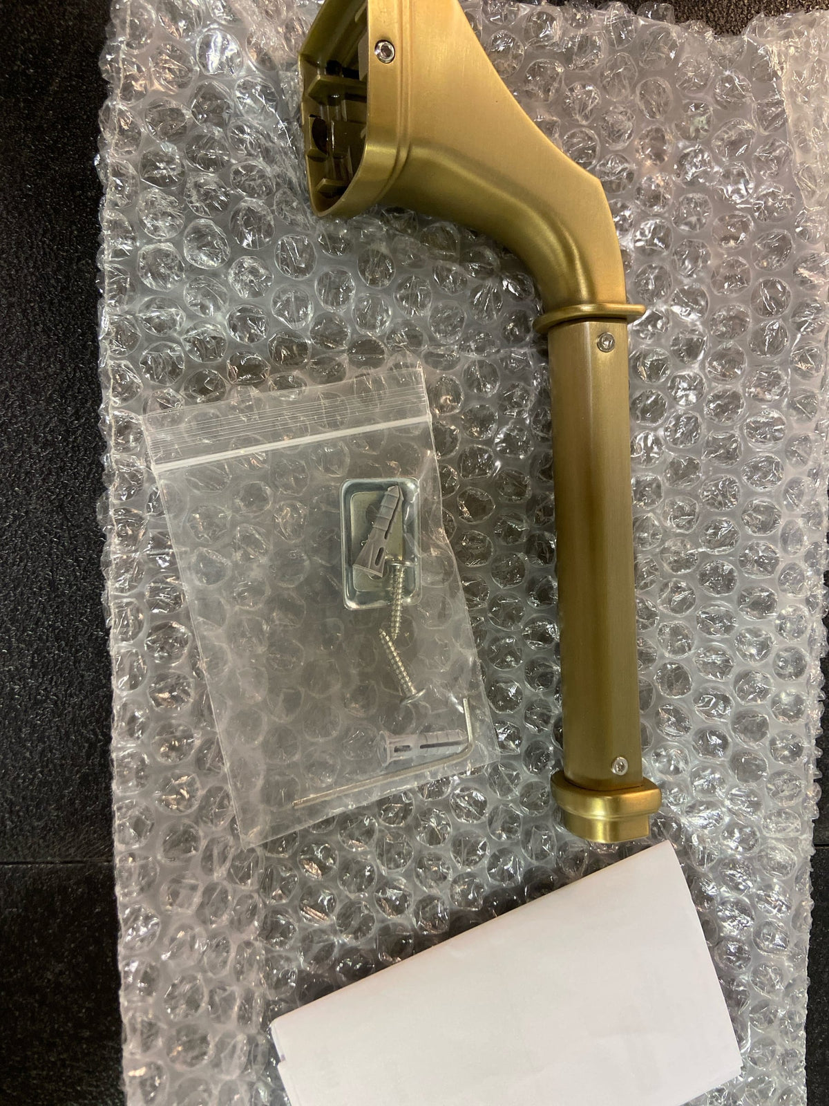 Amerock BH36031BBZ Revitalize 7-7/8 in. (200 mm) L Single Post Toilet Paper Holder in Golden Champagne