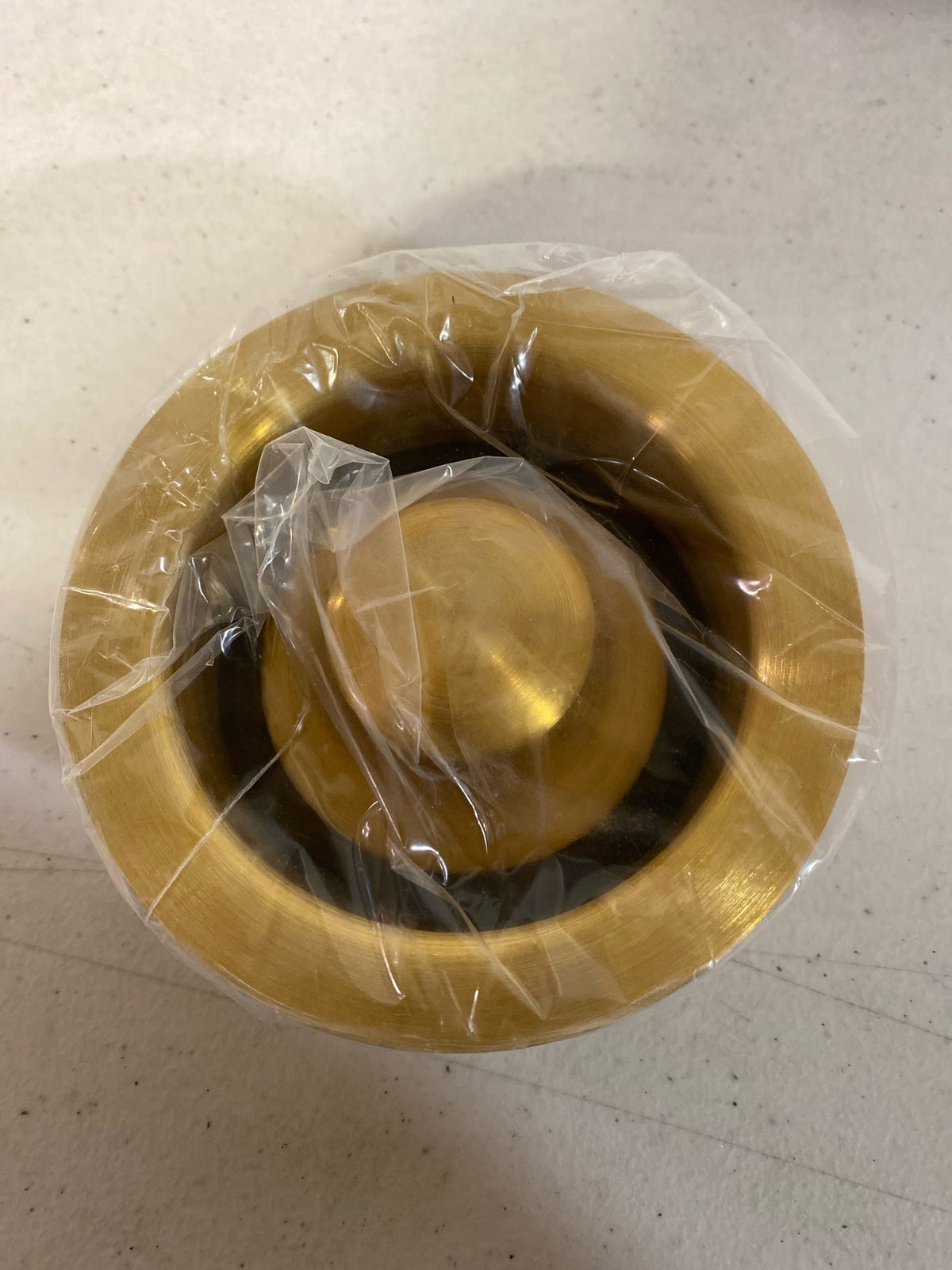 Thompson Traders TDD35-PB Copper Disposal Stopper and Flange for Kitchen Sinks - Brass